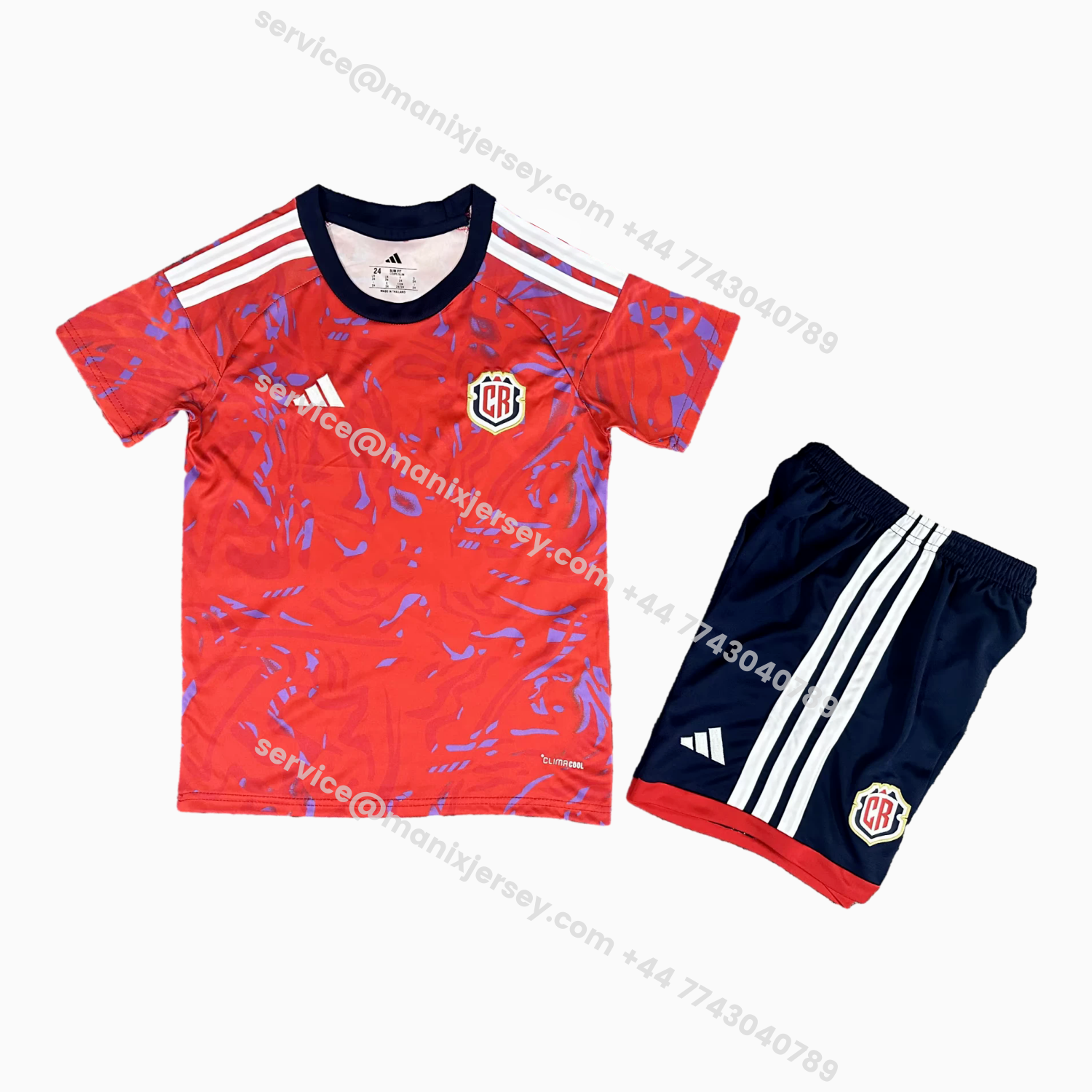 ManixJersey.com | Costa Rica 2026 Home Kids Kit -Customize Name, Number and Patch | Worldwide Shipping
