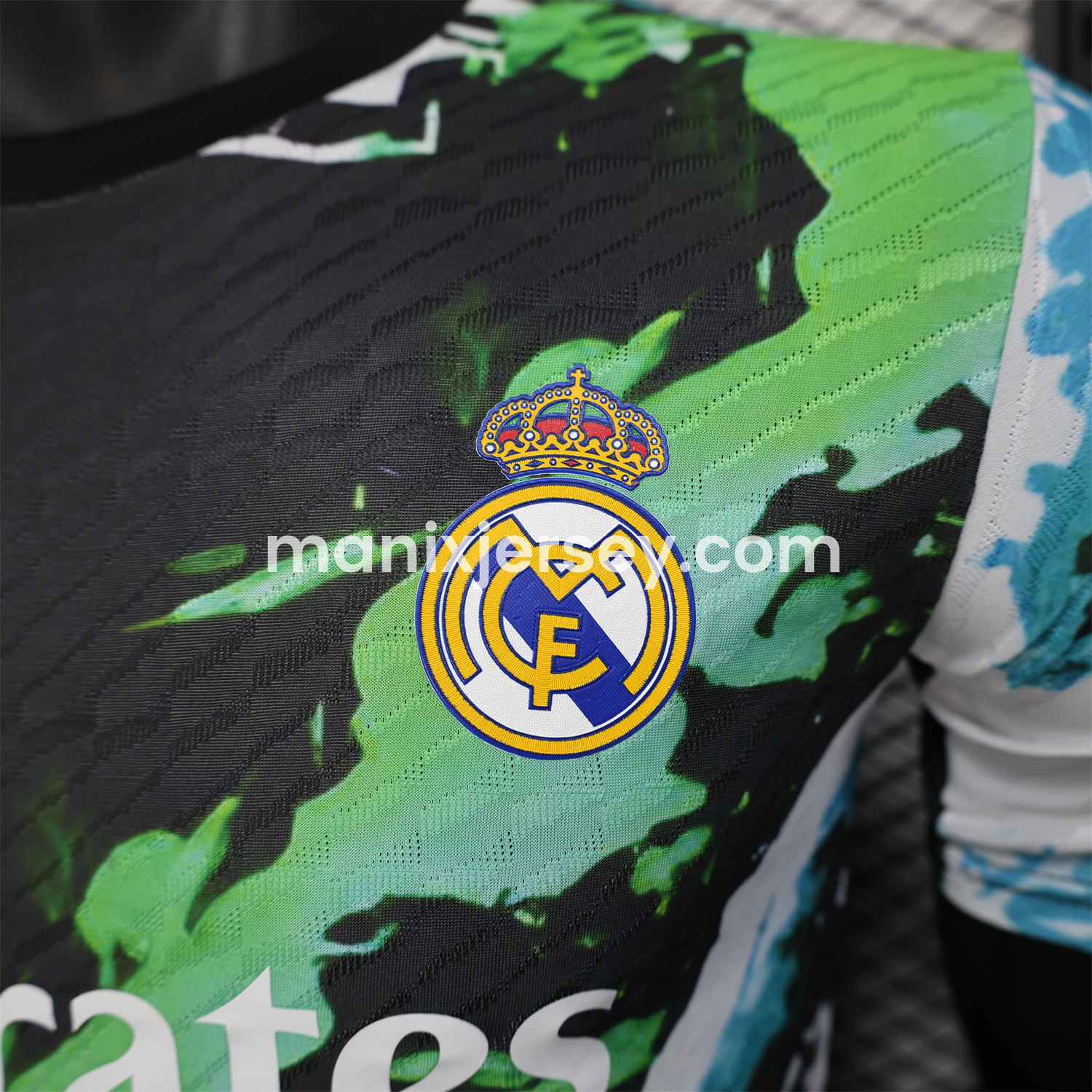 ManixJersey.com | Real Madrid 25-26 Green & Black Special Edition Jersey - Player Version -Customize Name, Number and Patch | Worldwide Shipping
