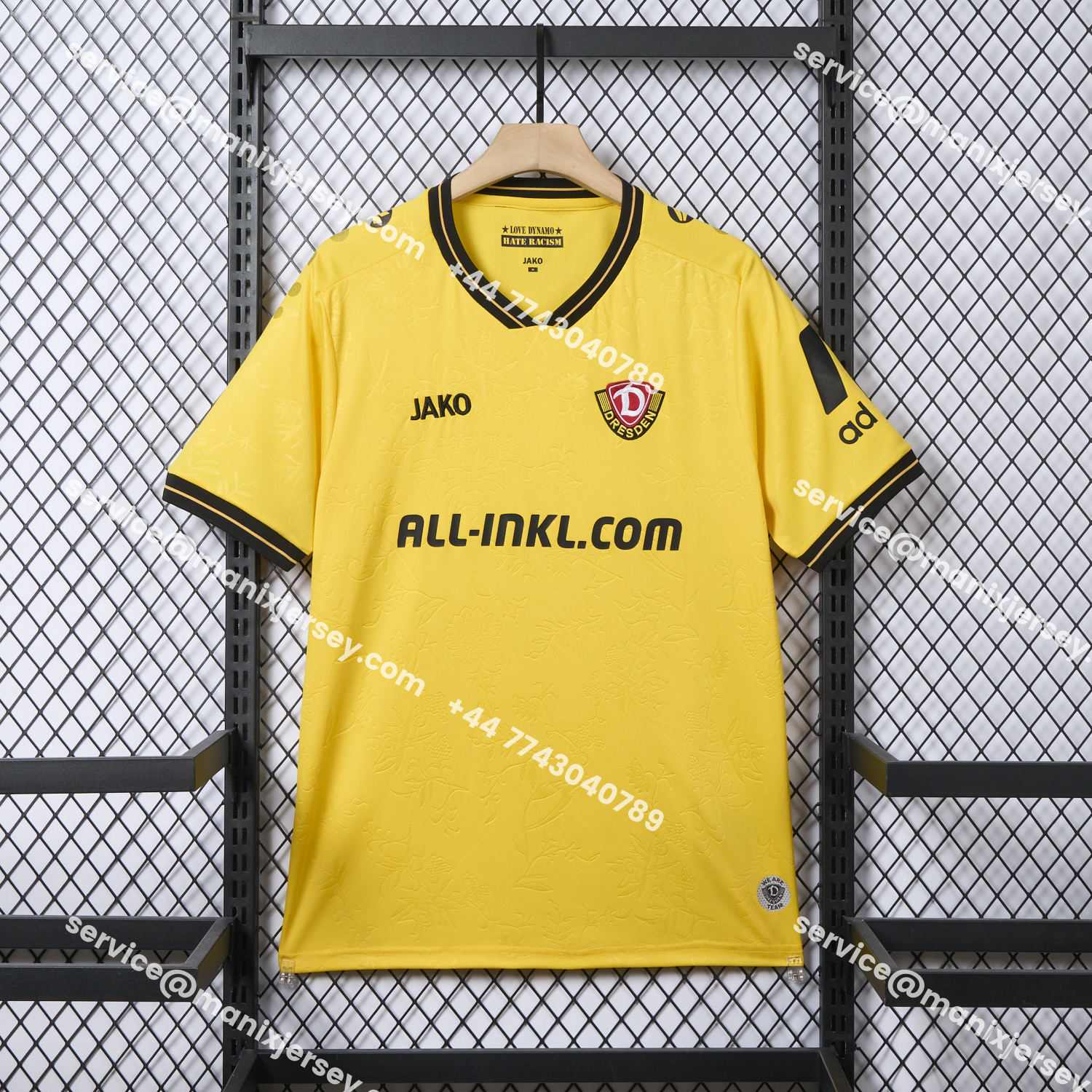 ManixJersey.com | Dynamo Dresden 25-26 Home Jersey - Fans Version -Customize Name, Number and Patch | Worldwide Shipping