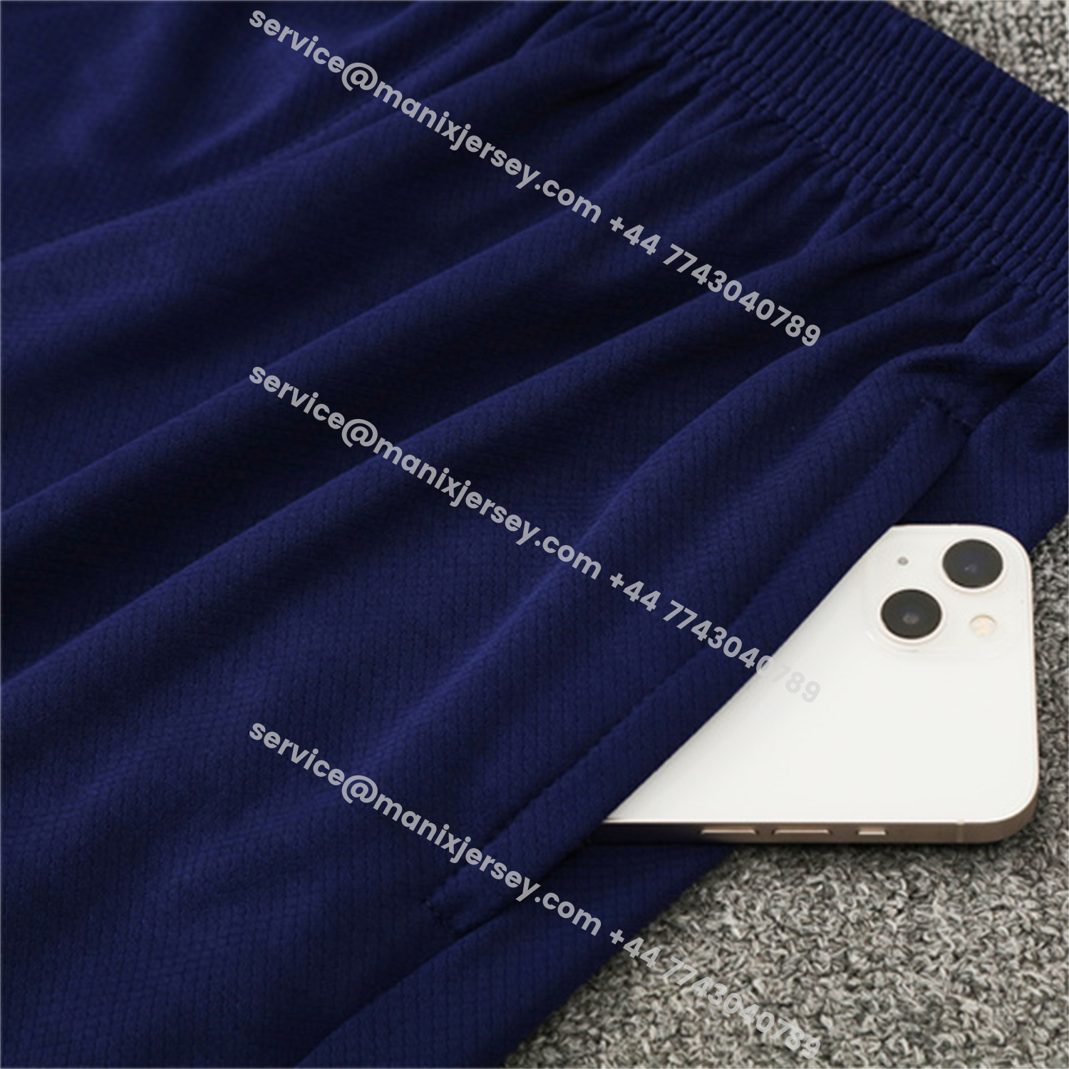 ManixJersey.com | Barcelona 25-26 Kids Short-Sleeve Training Set - Orange Top Royal Blue Sponsor & Royal Blue Shorts -Customize Name, Number and Patch | Worldwide Shipping