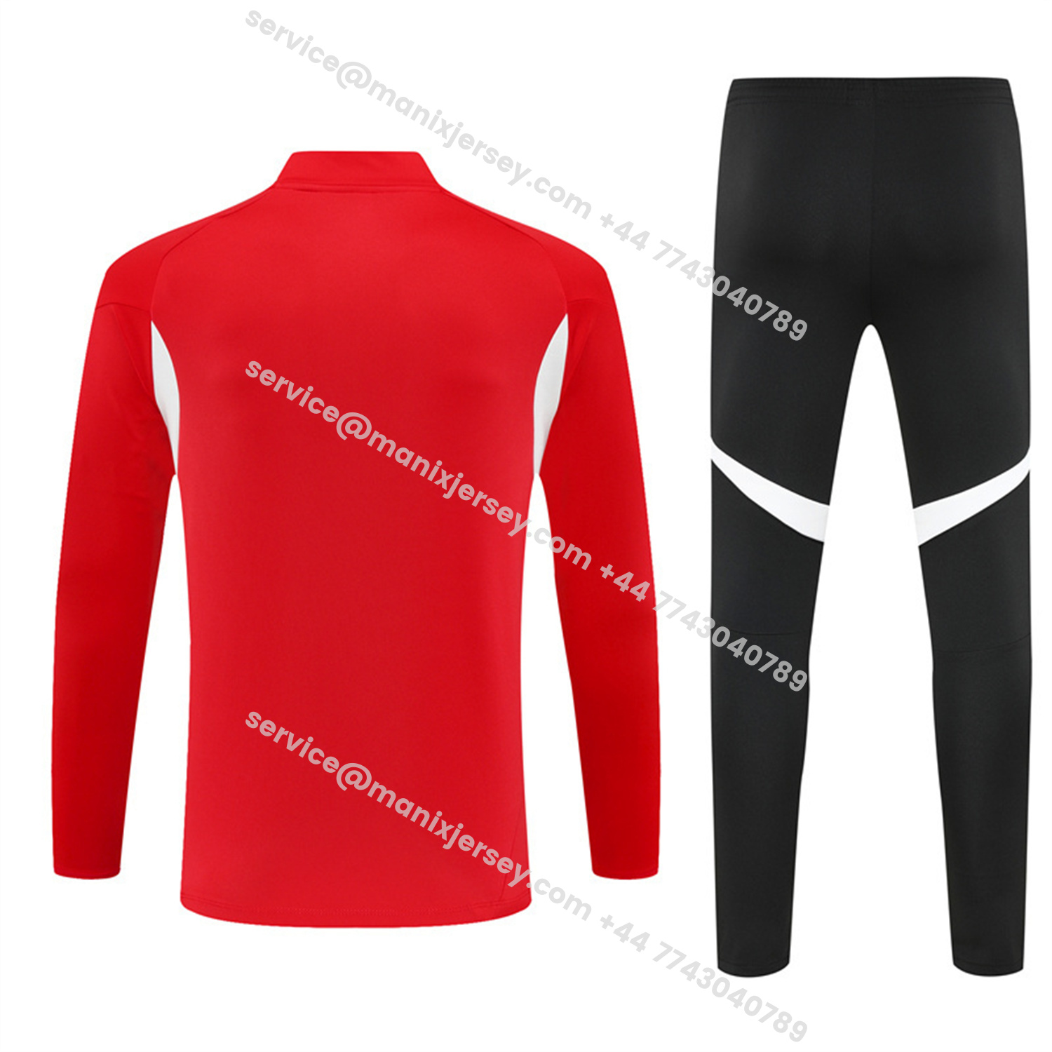 ManixJersey.com | Liver.pool 25-26 Kids Long Sleeve Training Set - Red Top & Black Pants -Customize Name, Number and Patch | Worldwide Shipping
