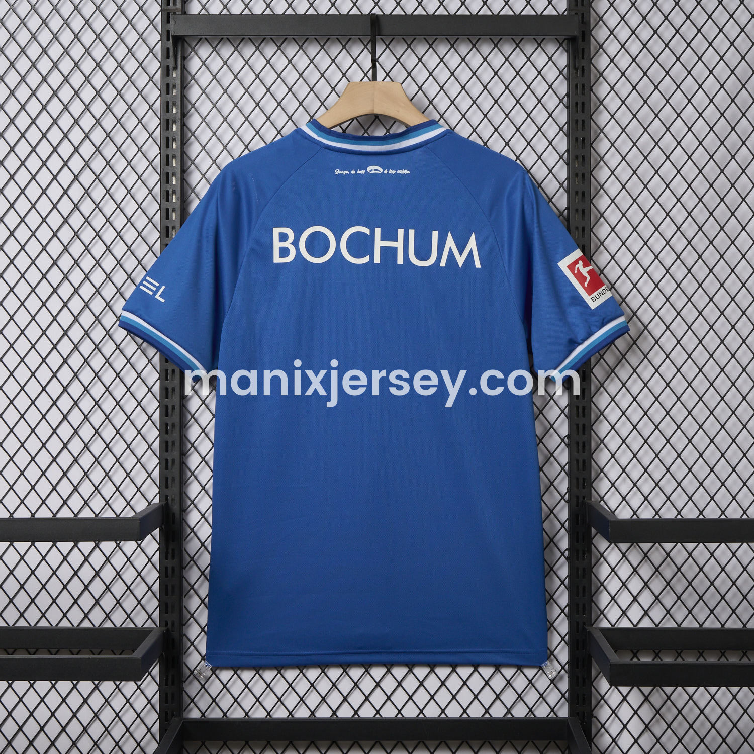 ManixJersey.com | Bochum 24-25 White Slanted Stripe Special Jersey with Sponsors - Fans Version -Customize Name, Number and Patch | Worldwide Shipping