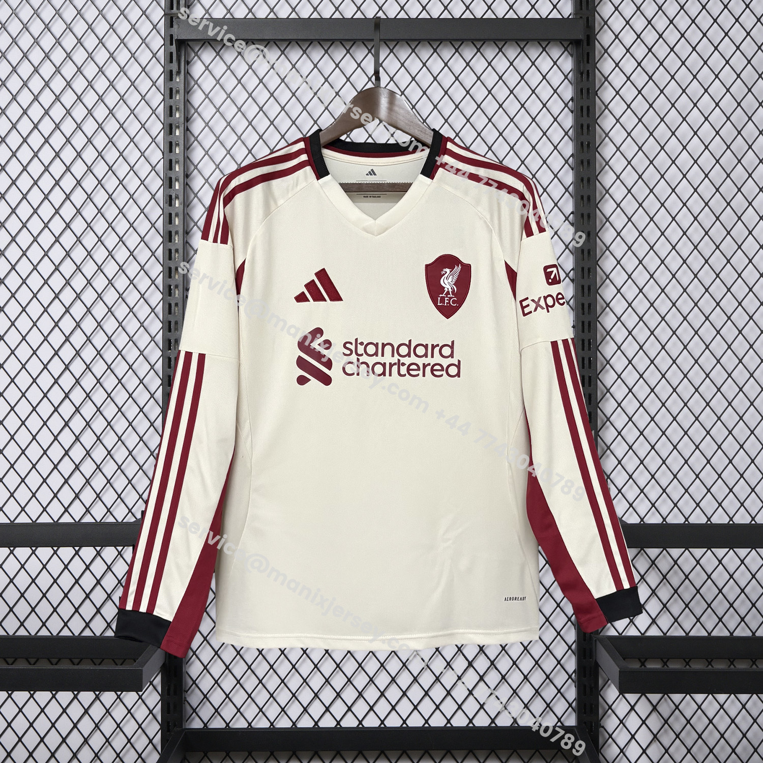ManixJersey.com | Liver.pool 25-26 Away Long Sleeves Jersey - Fans Version -Customize Name, Number and Patch | Worldwide Shipping