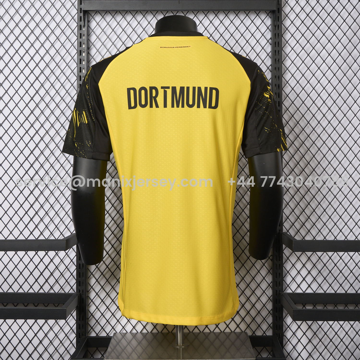 ManixJersey.com | Dortmund 25-26 Home Jersey With Chest Sponsor - Player Version -Customize Name, Number and Patch | Worldwide Shipping