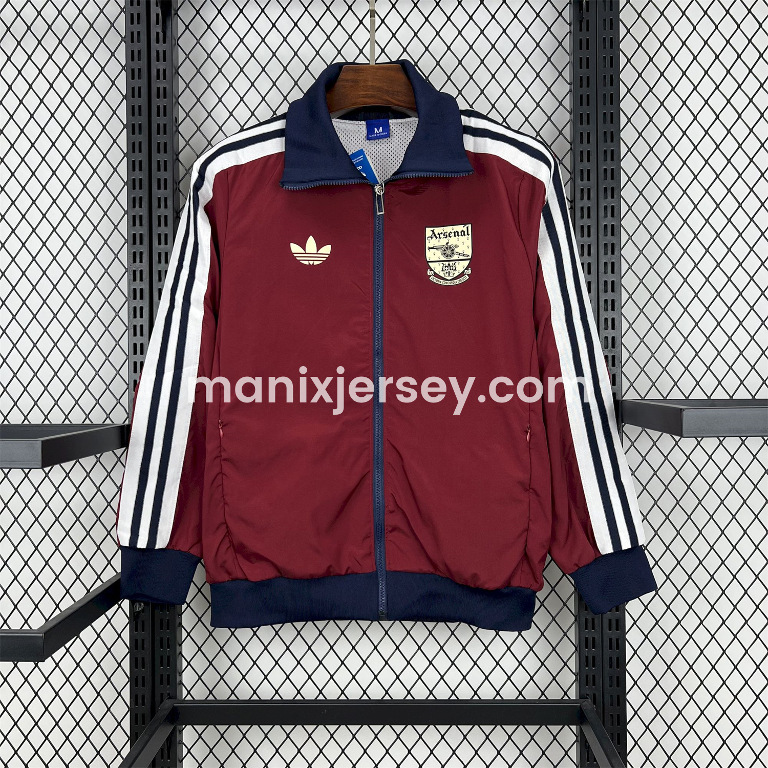 ManixJersey.com | Arsenal 24-25 Player Windbreaker - Deep Red -Customize Name, Number and Patch | Worldwide Shipping