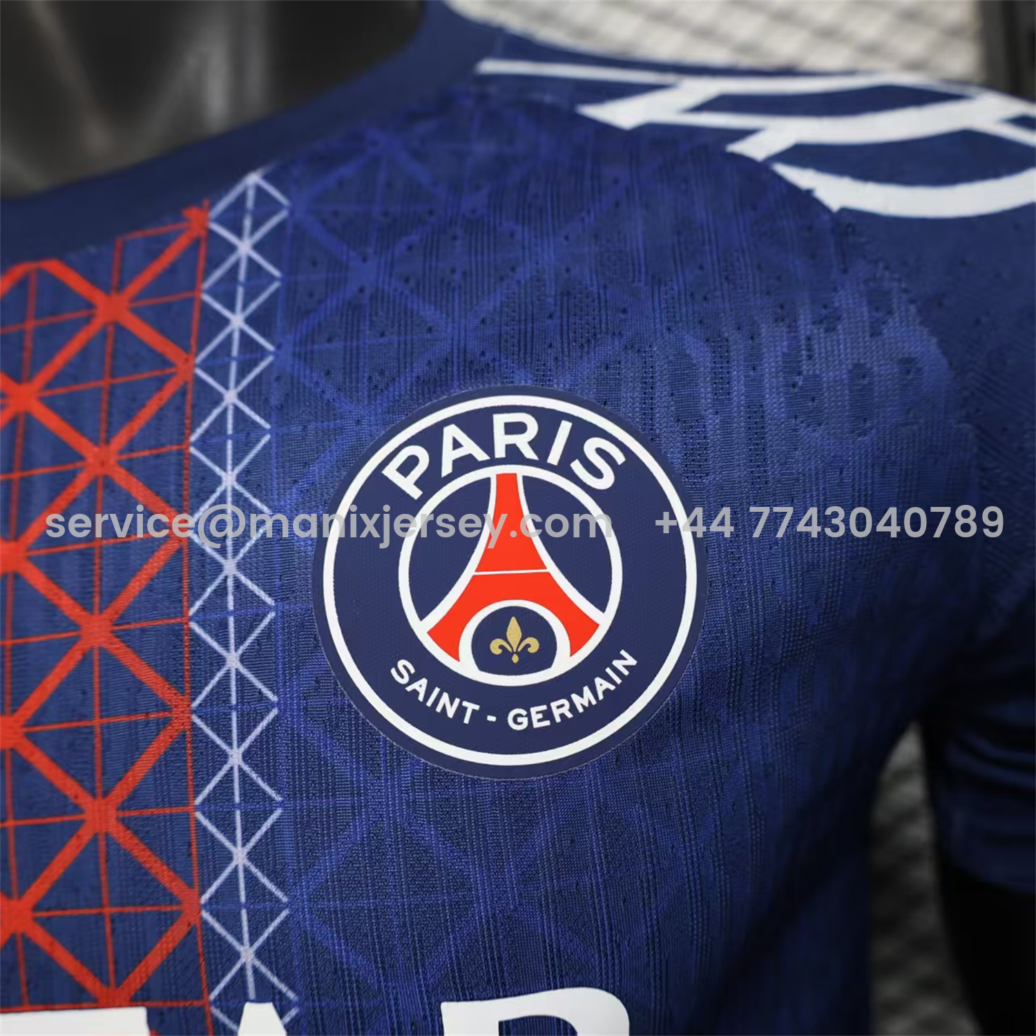 ManixJersey.com | Paris Saint-Germain PSG X JD 25-26 Red And Blue Special Edition Jersey - Player Version -Customize Name, Number and Patch | Worldwide Shipping