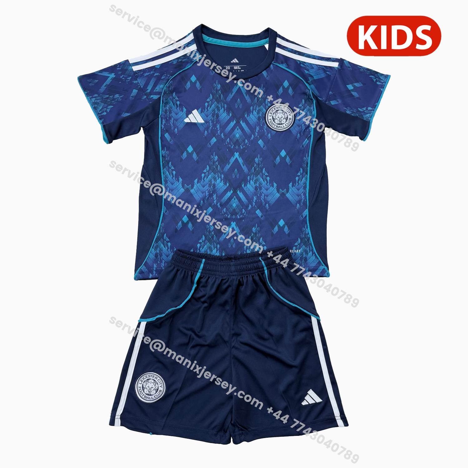 ManixJersey.com | Leicester City 25-26 Away Kids Kit -Customize Name, Number and Patch | Worldwide Shipping