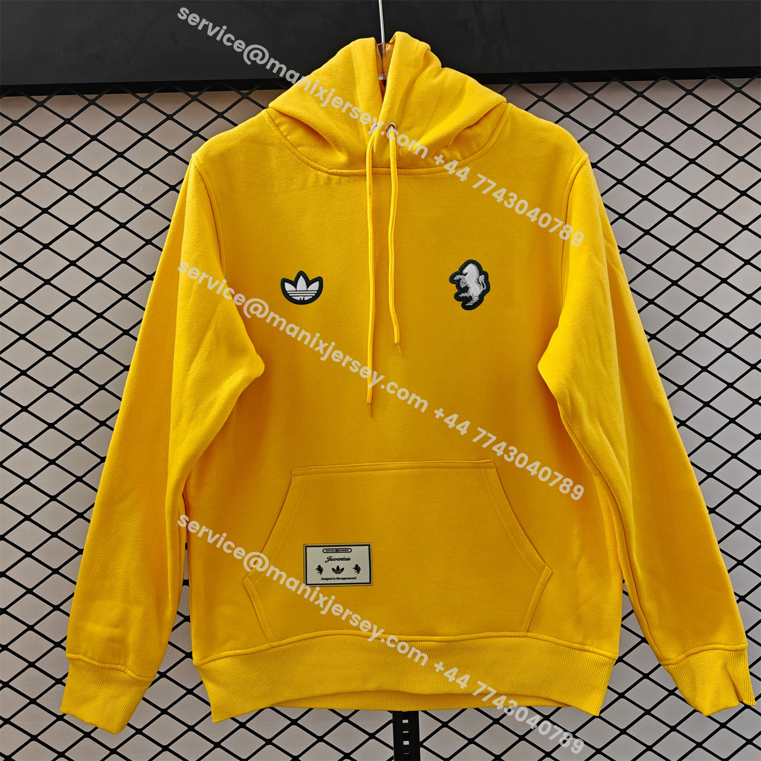 ManixJersey.com | Juventus 25-26 Originals Terrace Icon Unisex Pullover Hoodie -Customize Name, Number and Patch | Worldwide Shipping