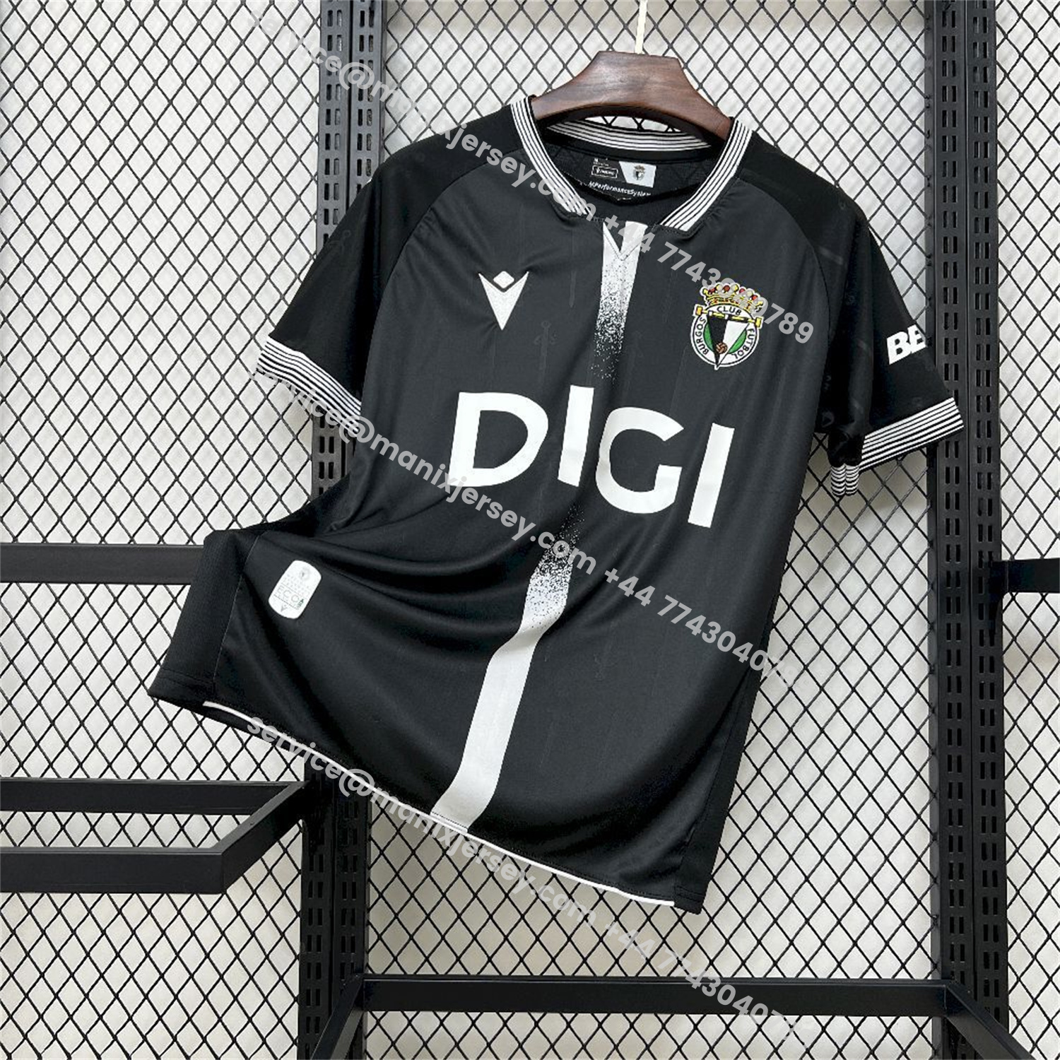 ManixJersey.com | Burgos 25-26 Away Black Jersey - Fans Version -Customize Name, Number and Patch | Worldwide Shipping