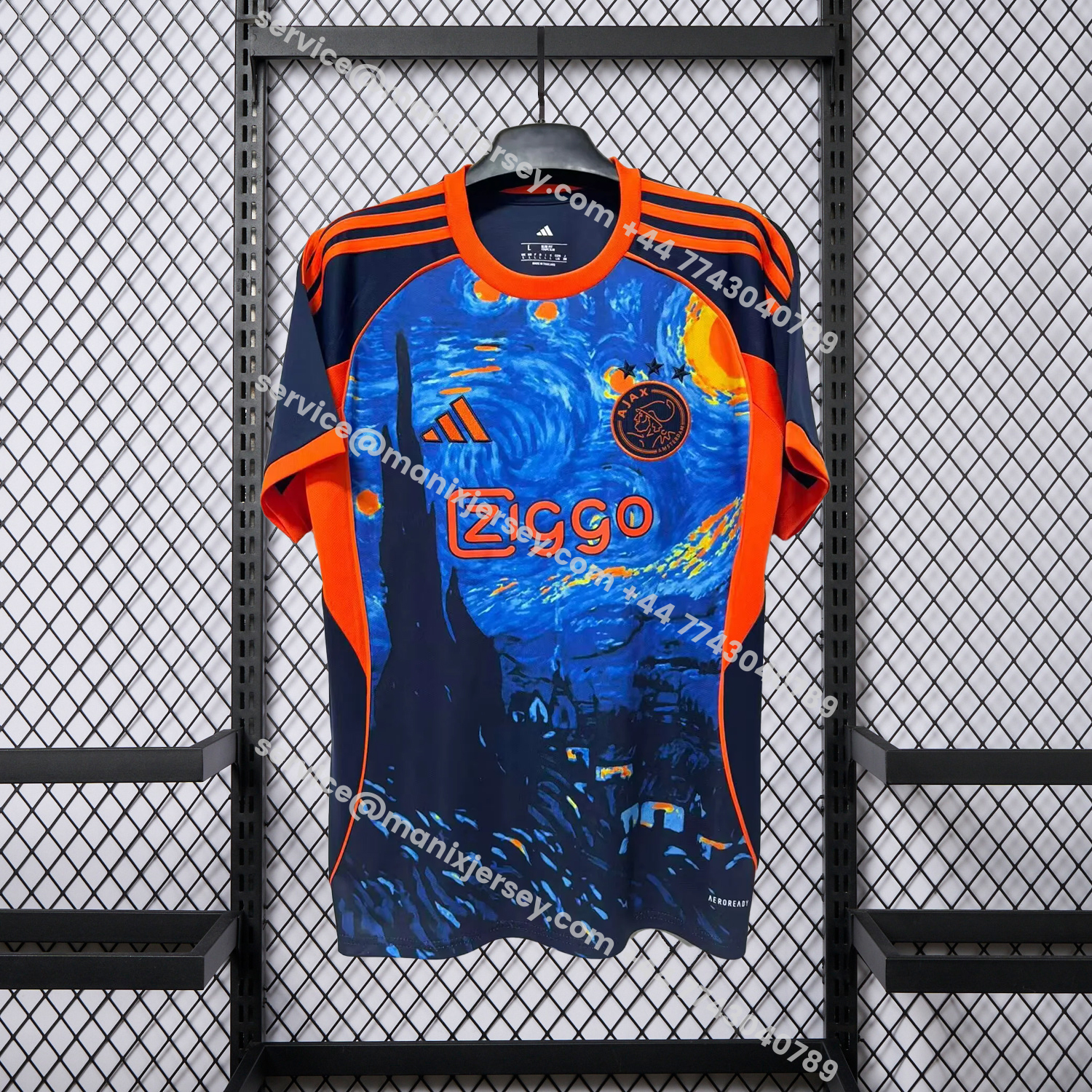 ManixJersey.com | Ajax 25-26 The Starry Night Special Jersey - Fans Version -Customize Name, Number and Patch | Worldwide Shipping