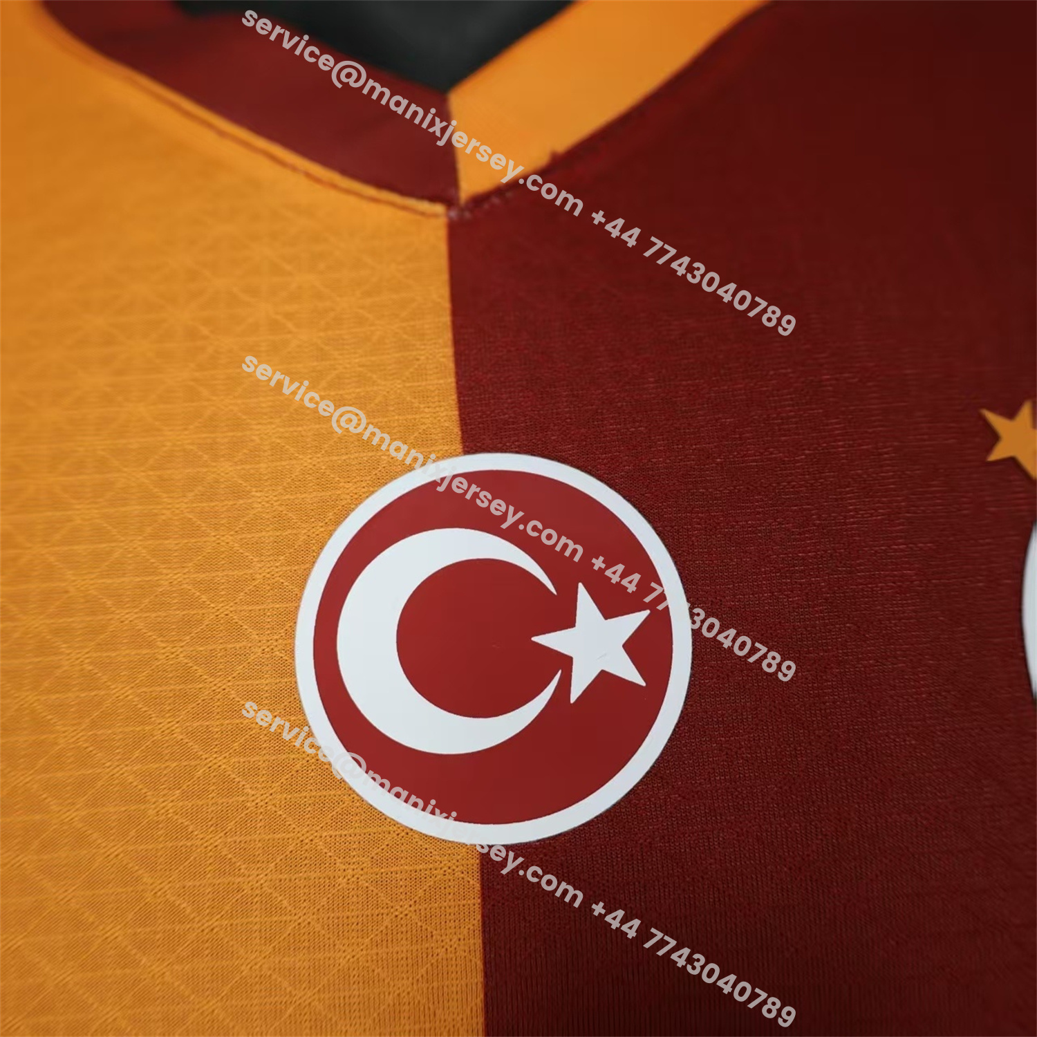 ManixJersey.com | Galatasaray 25-26 Home Jersey With Five Stars - Player Version -Customize Name, Number and Patch | Worldwide Shipping