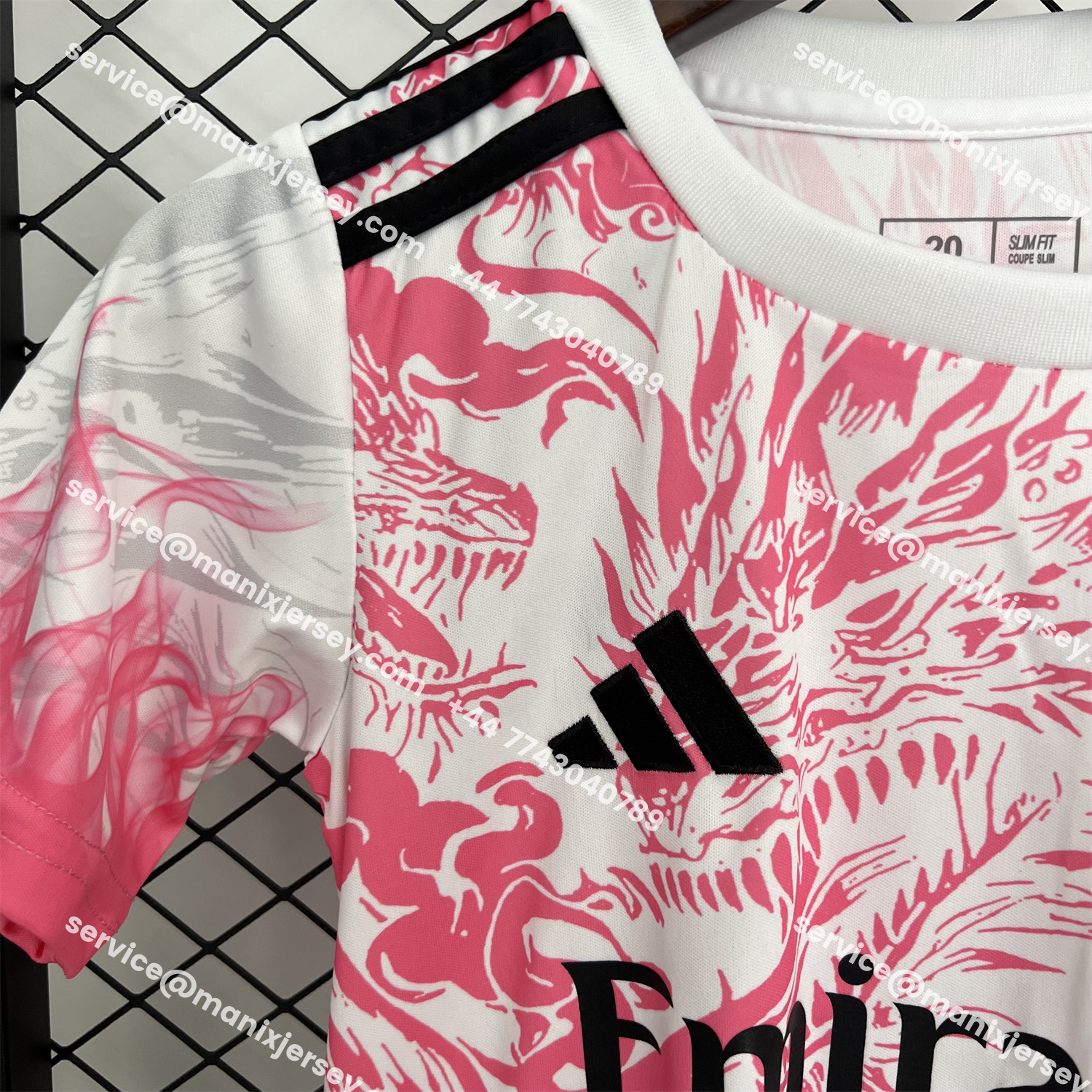 ManixJersey.com | Real Madrid 25-26 Dragon Pink And Black Special Kids Kit -Customize Name, Number and Patch | Worldwide Shipping
