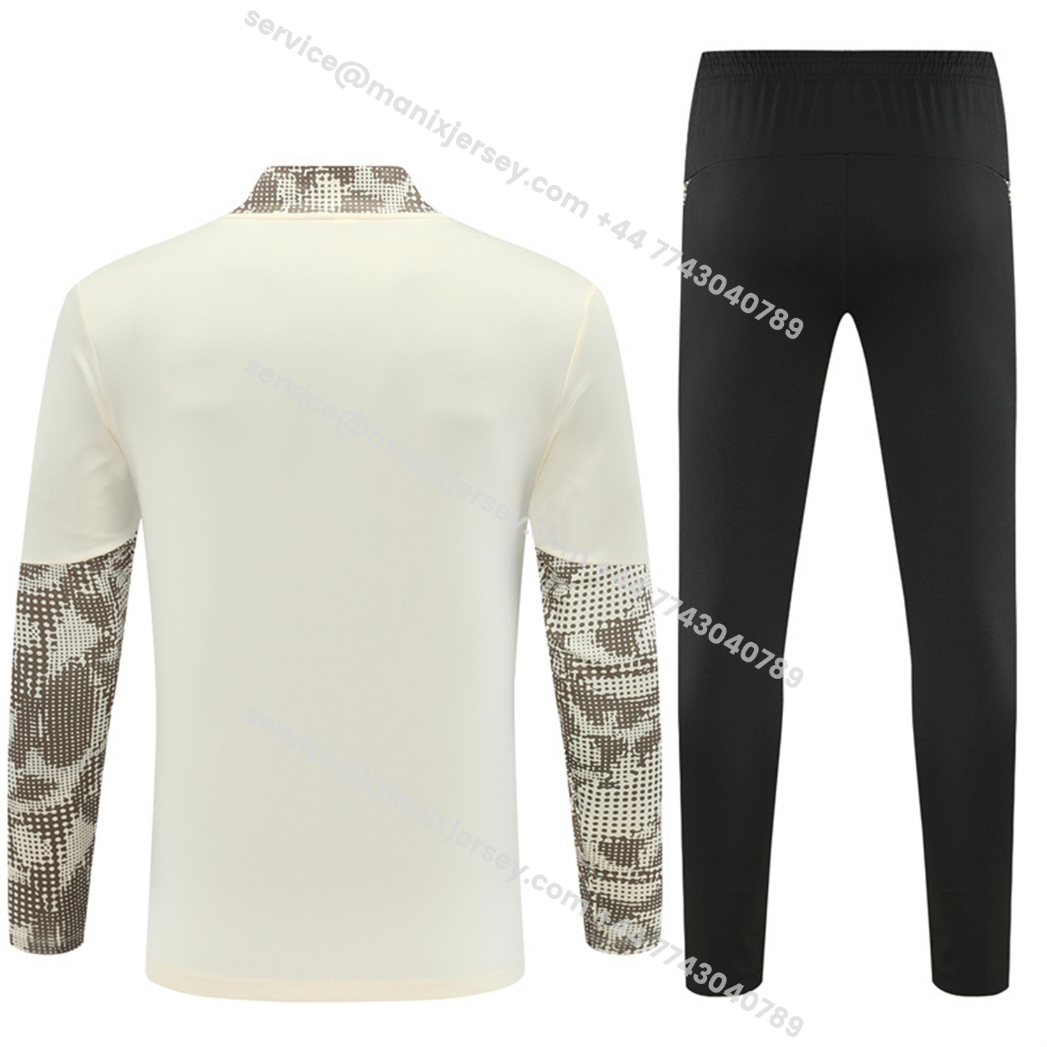 ManixJersey.com | PSV Eindhoven 25-26 Kids Long Sleeve Training Set - Khaki Top & Black Pants -Customize Name, Number and Patch | Worldwide Shipping