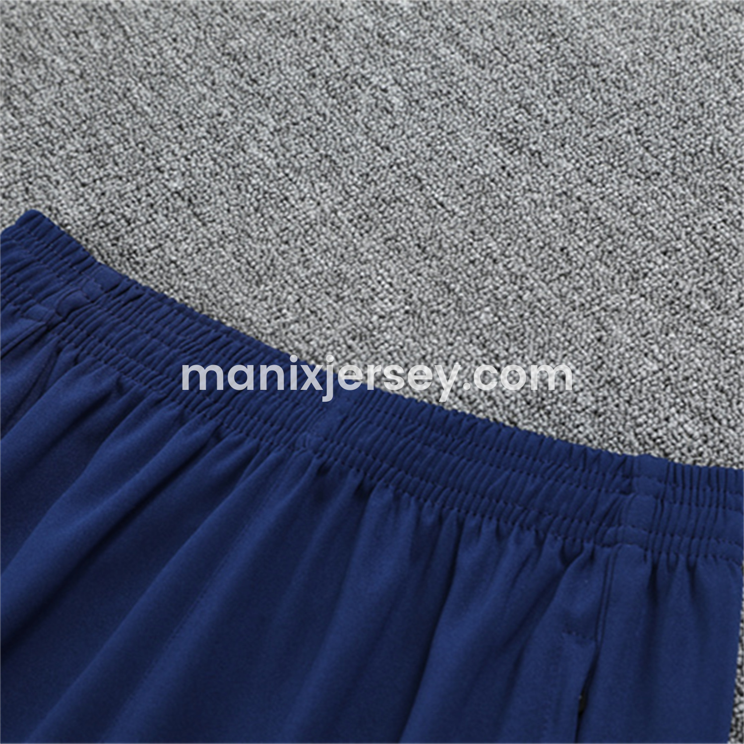 ManixJersey.com | Real Madrid 25-26 Kids Long Sleeves Training Set - Blue-Gray Camouflage Top & Blue Pants -Customize Name, Number and Patch | Worldwide Shipping