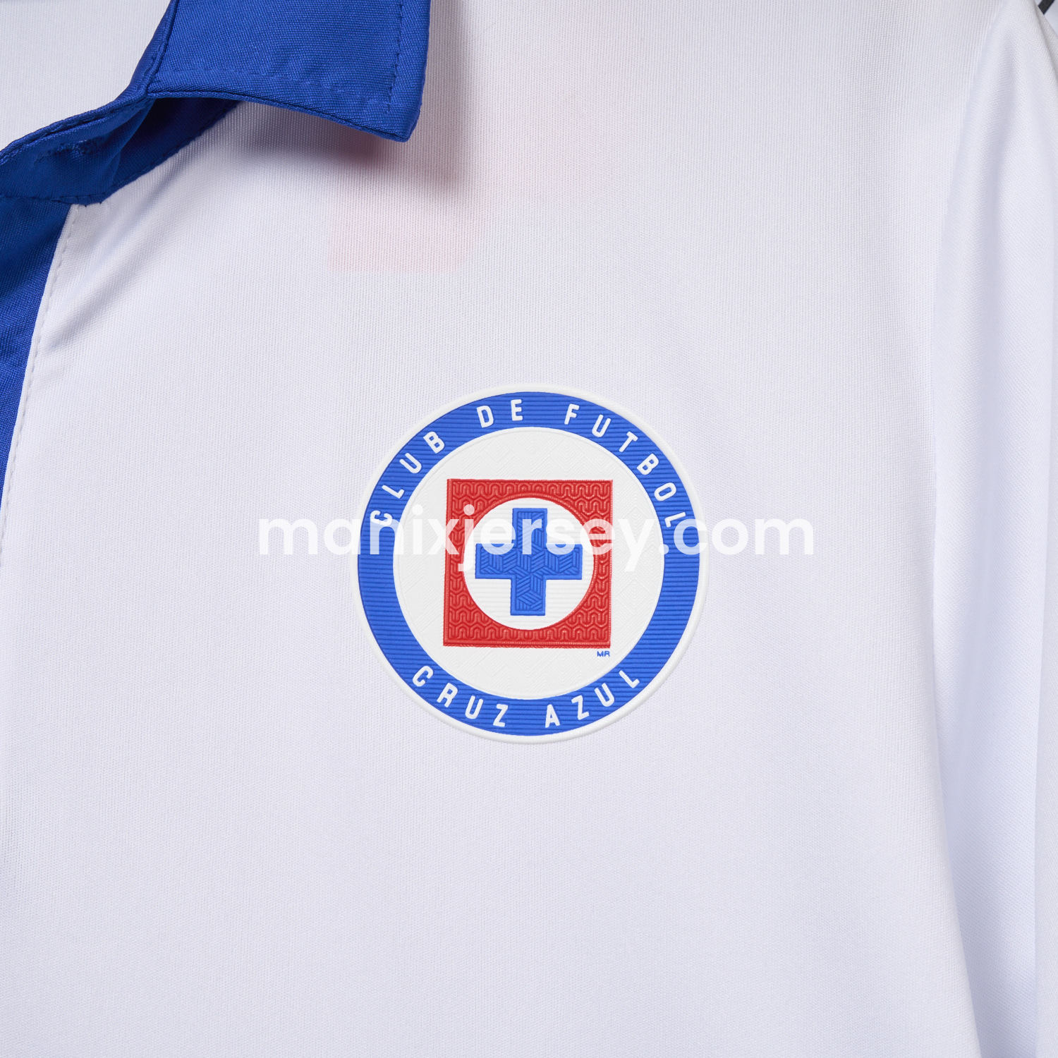 ManixJersey.com | Cruz Azul 25-26 White Special Edition Polo Shirt -Customize Name, Number and Patch | Worldwide Shipping