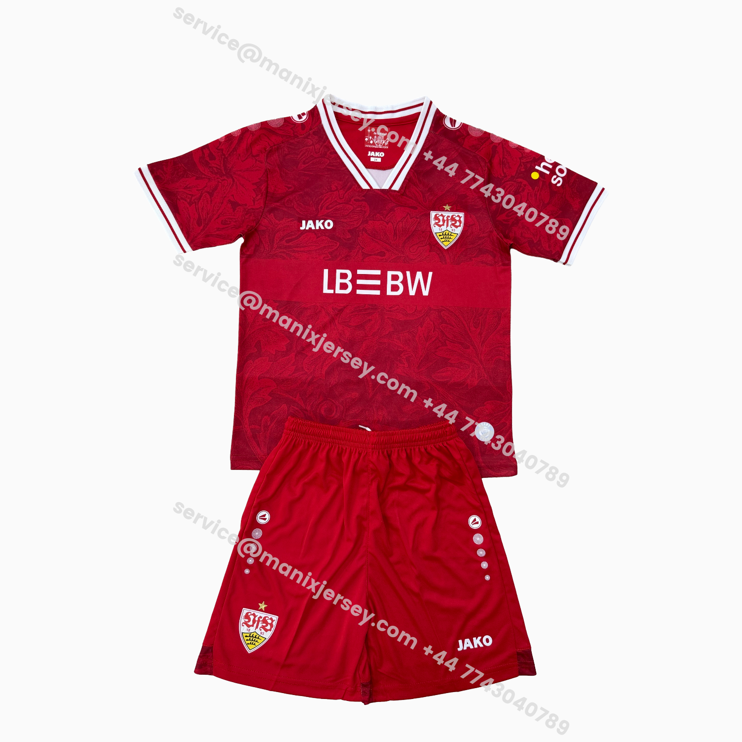 ManixJersey.com | Stuttgart 25-26 Away Men's Adult Jersey Set - Fans Version -Customize Name, Number and Patch | Worldwide Shipping