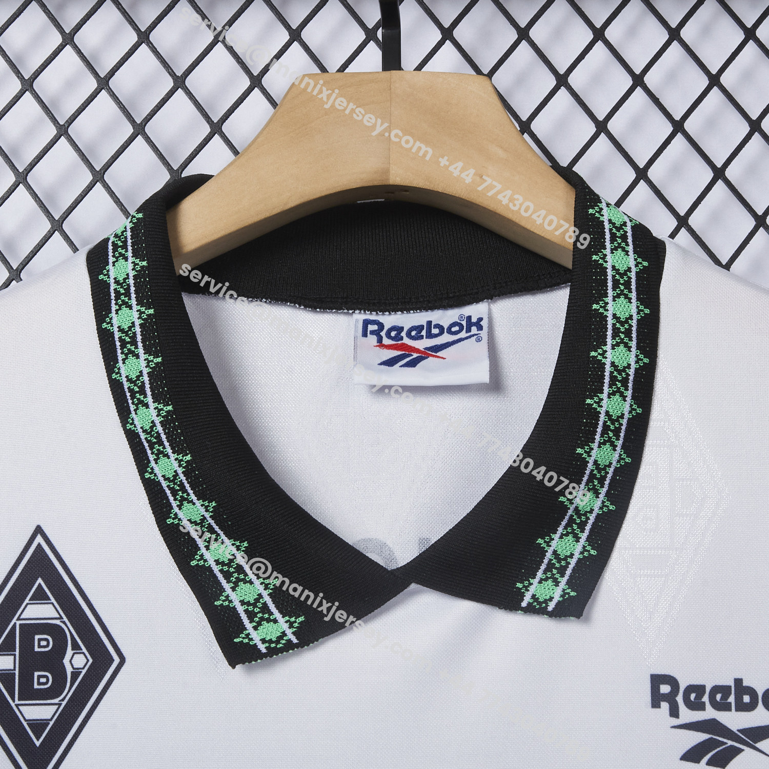 ManixJersey.com | Retro Borussia Mönchengladbach 1995-96 Home Jersey -Customize Name, Number and Patch | Worldwide Shipping