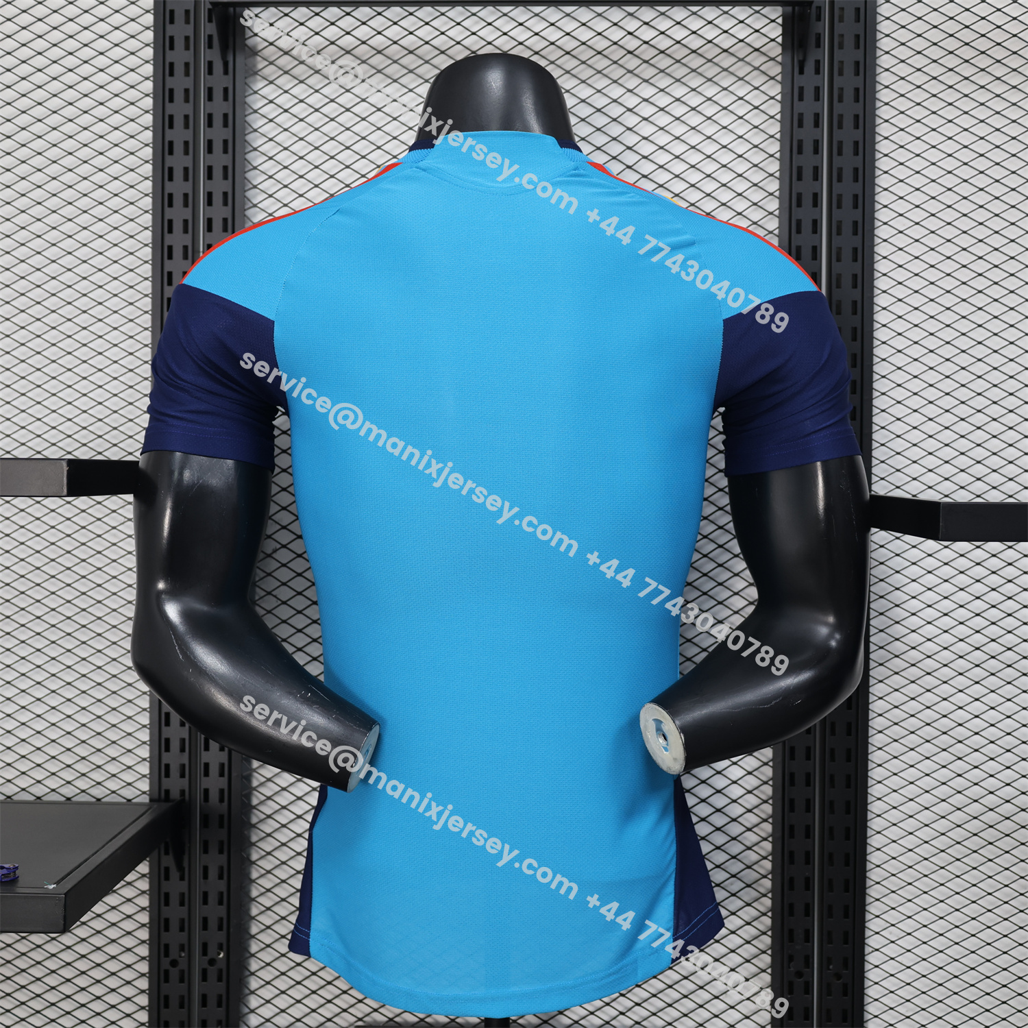 ManixJersey.com | Spain 2026 Blue Pre-Match Training Jersey - Player Version -Customize Name, Number and Patch | Worldwide Shipping