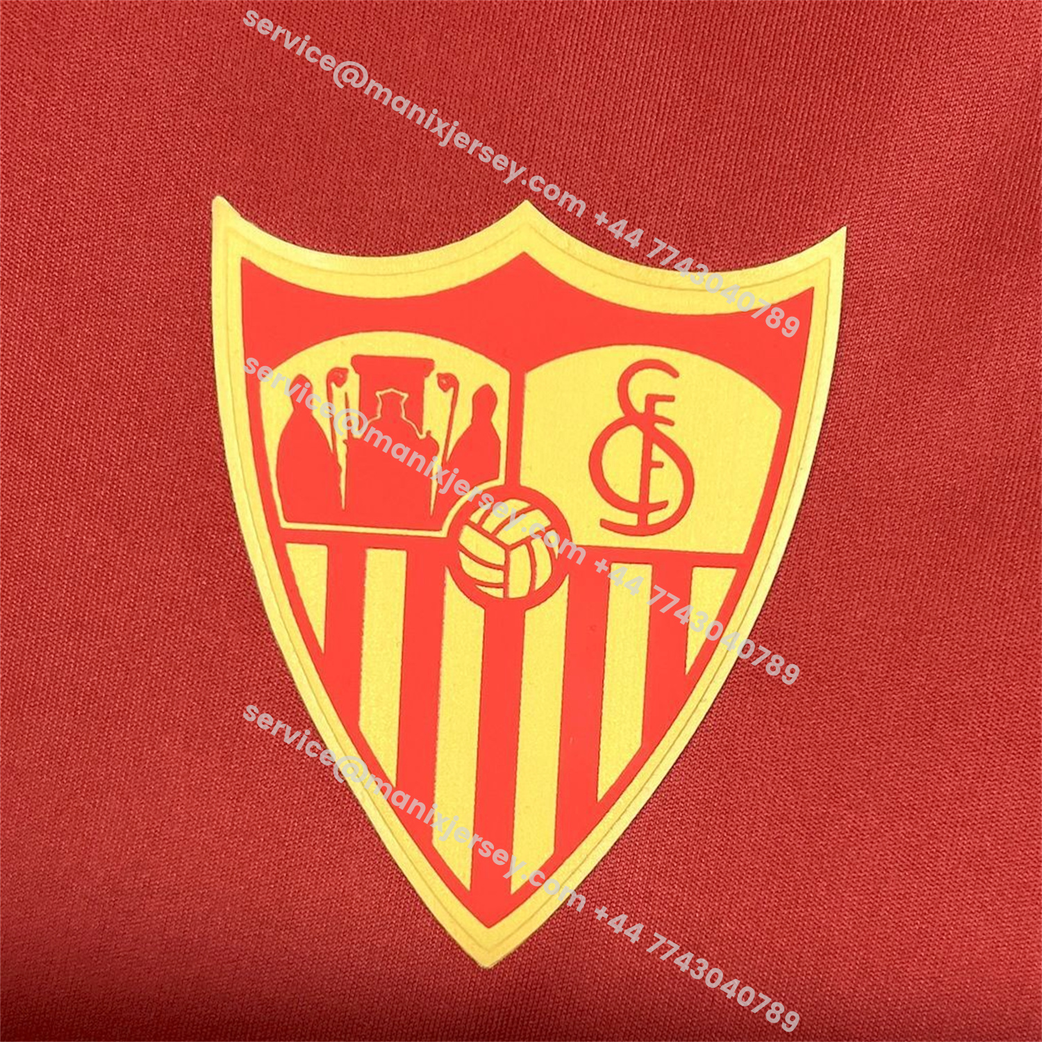 ManixJersey.com | Sevilla 25-26 Red Rose Special Jersey - Fans Version -Customize Name, Number and Patch | Worldwide Shipping