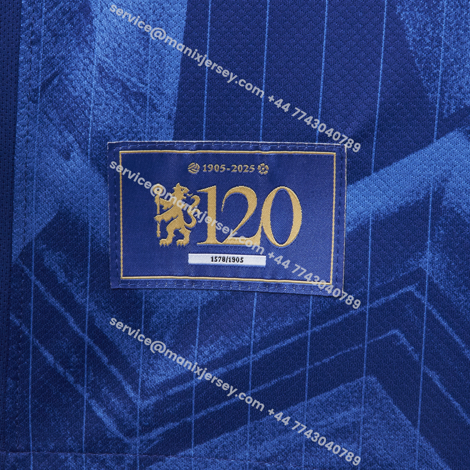 ManixJersey.com | C.H.E.L.S.E.A 25-26 120th Anniversary Home Unsponsored Jersey - Fans Version -Customize Name, Number and Patch | Worldwide Shipping