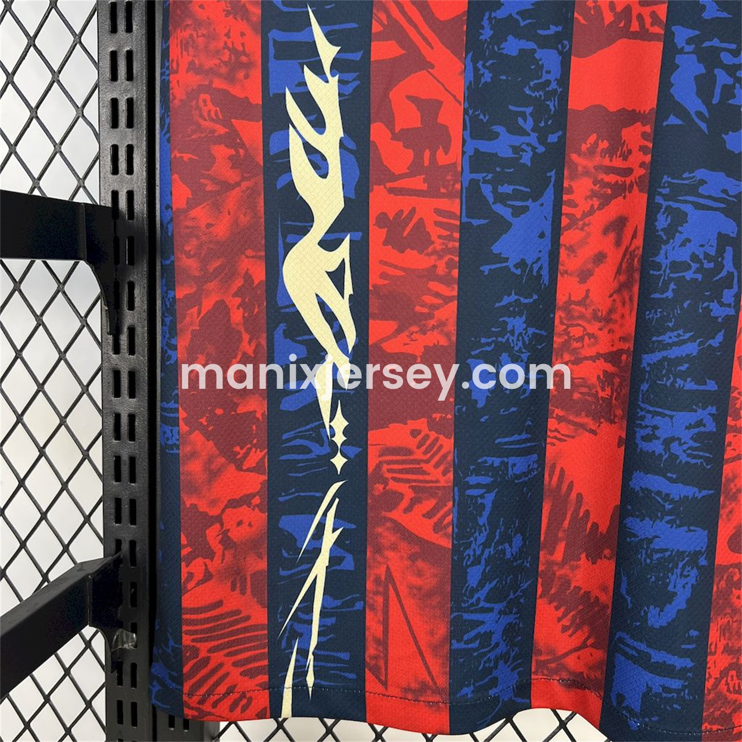 ManixJersey.com | Barcelona 25-26 Red & Blue Random Graffiti Pattern Jersey - Fans Version -Customize Name, Number and Patch | Worldwide Shipping