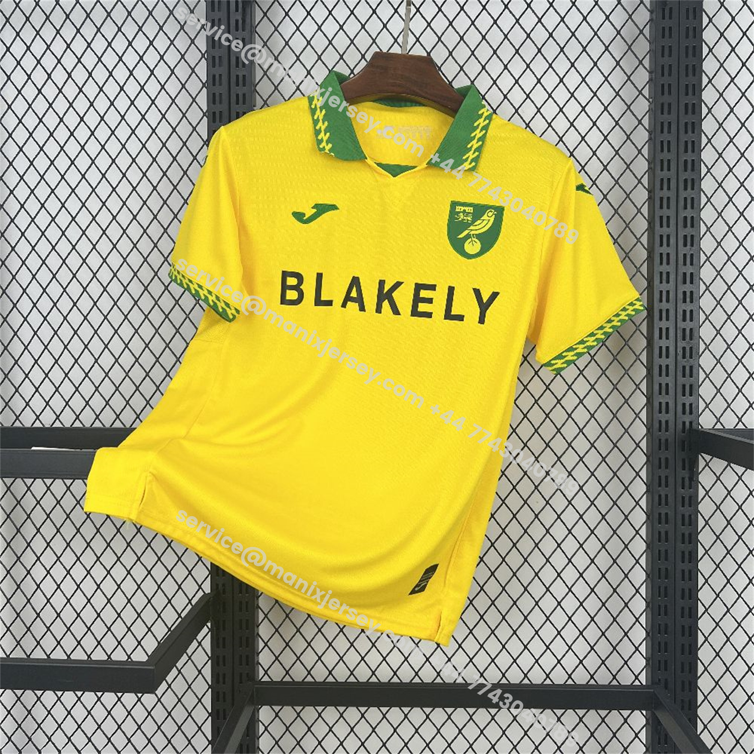 ManixJersey.com | Norwich City 25-26 Home Jersey - Fans Version -Customize Name, Number and Patch | Worldwide Shipping