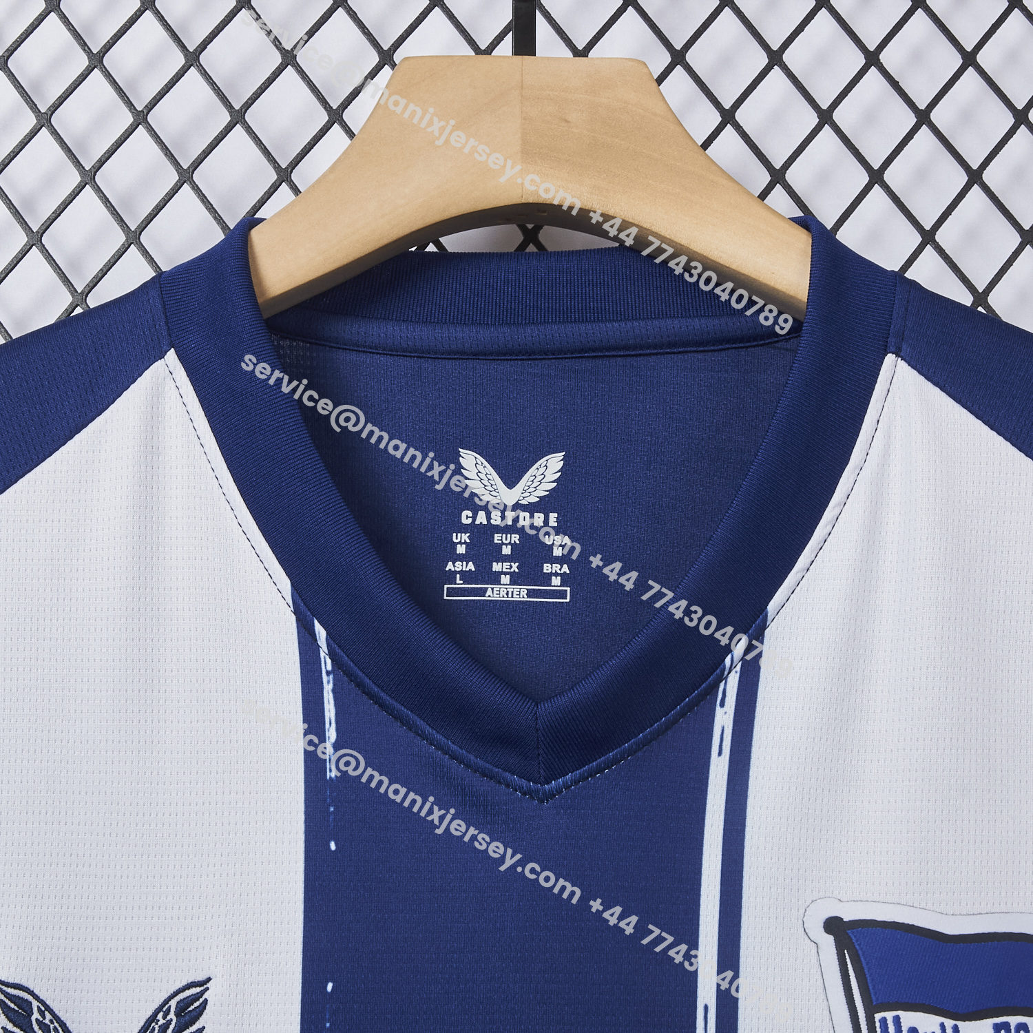 ManixJersey.com | Hertha BSC 25-26 Home Jersey - Fans Version -Customize Name, Number and Patch | Worldwide Shipping