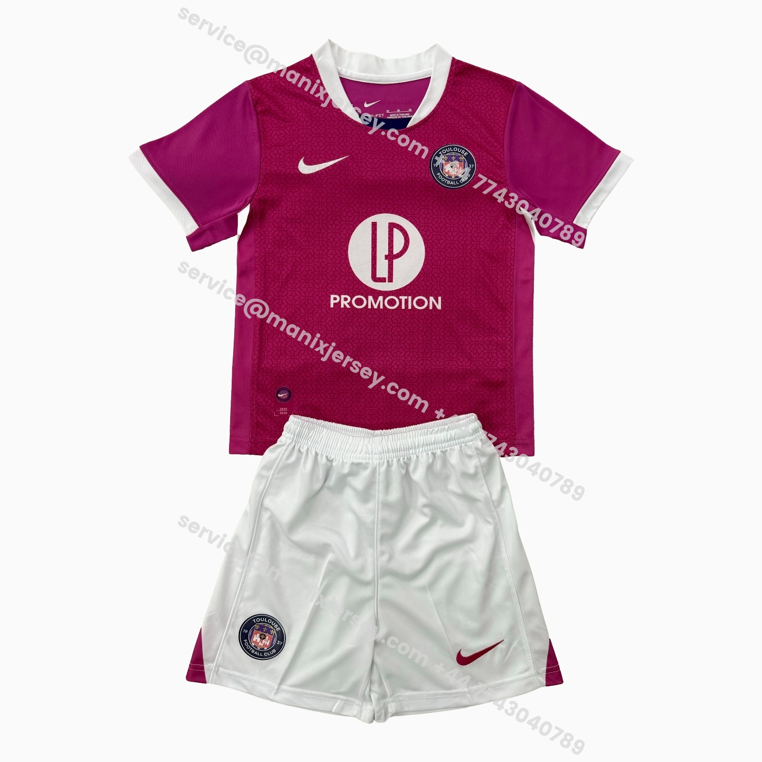 ManixJersey.com | Toulouse FC 25-26 Away Men's Adult Jersey Set - Fans Version -Customize Name, Number and Patch | Worldwide Shipping