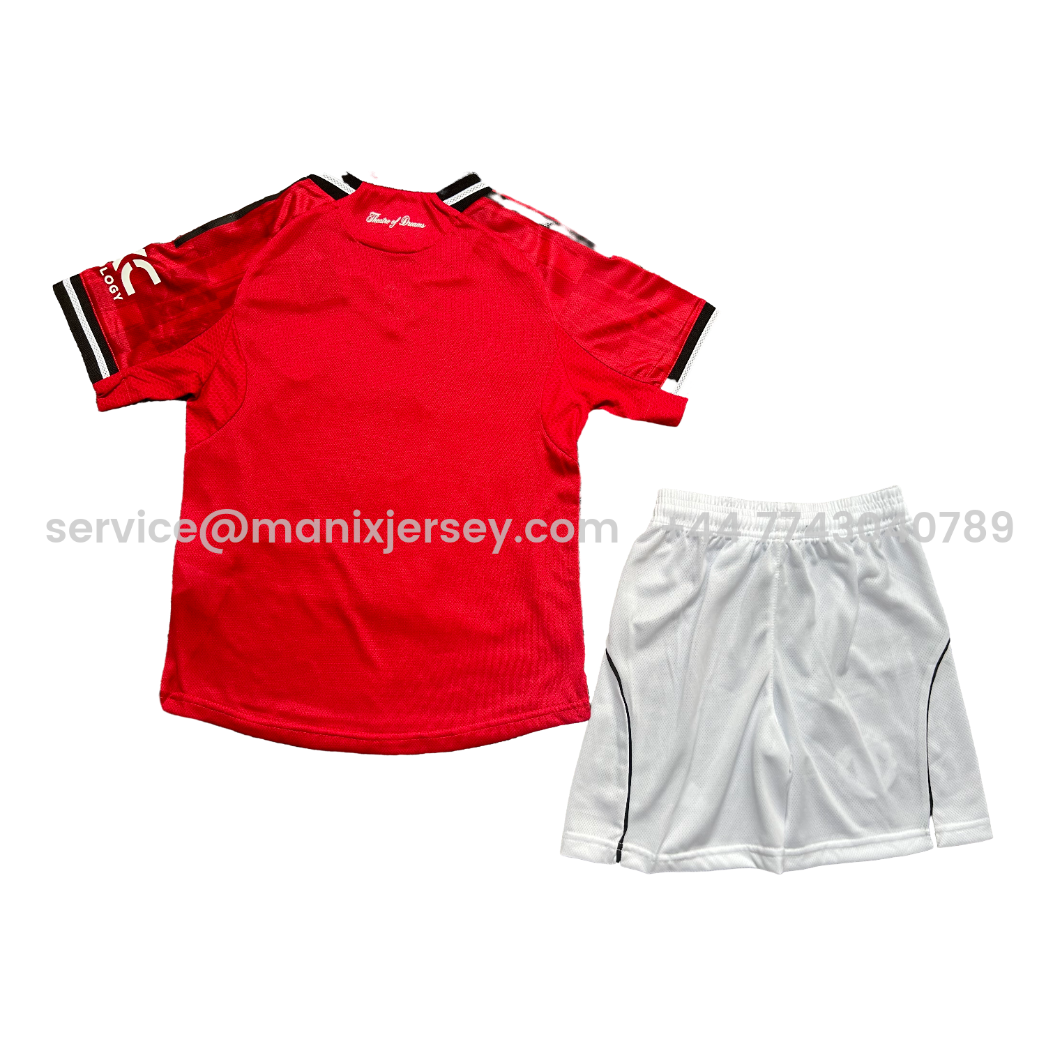 ManixJersey.com | Manchester United 25-26 Home Kids Kit - Player Version -Customize Name, Number and Patch | Worldwide Shipping