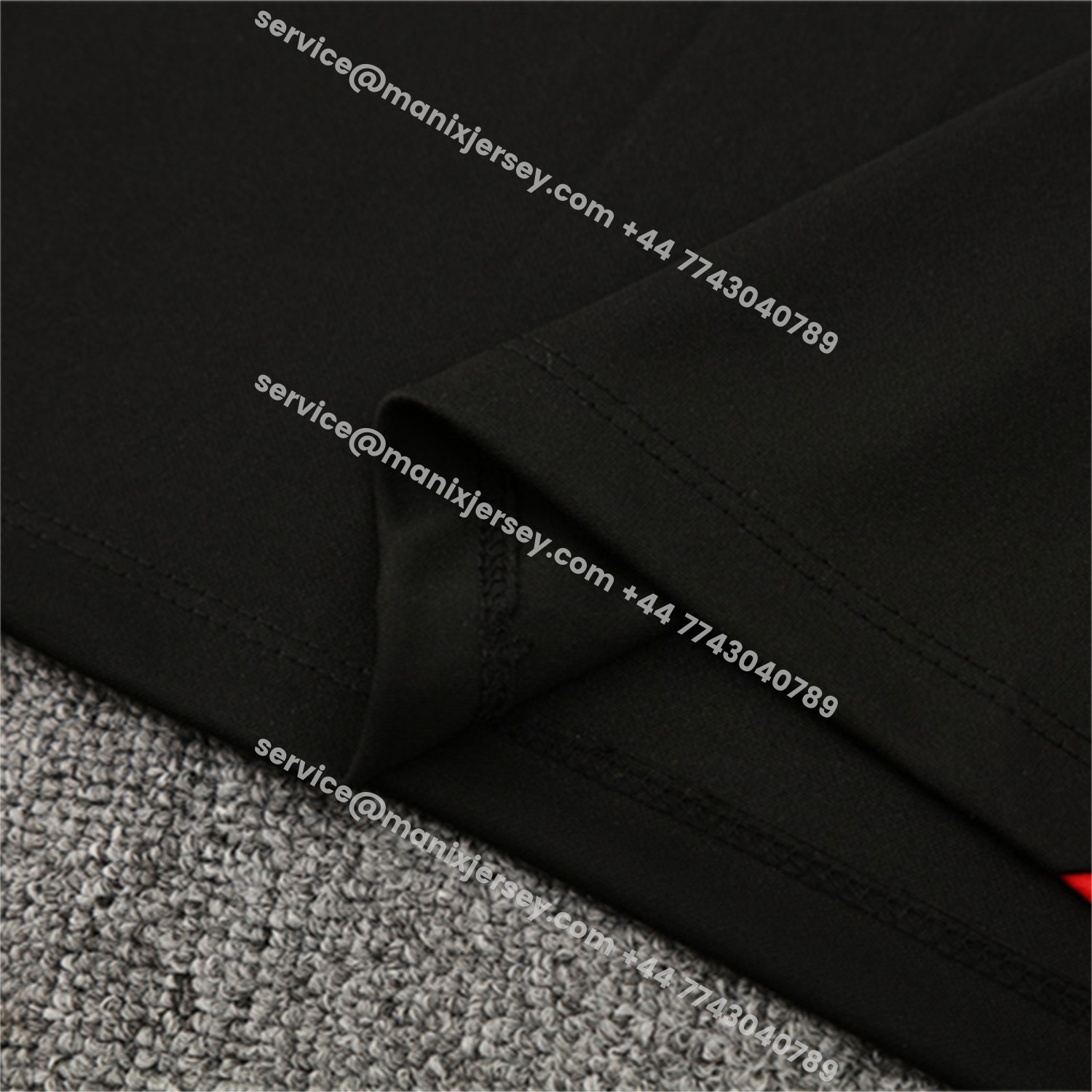 ManixJersey.com | Portugal 25-26 Kids Long Sleeve Training Set - Black Top & Black Pants -Customize Name, Number and Patch | Worldwide Shipping