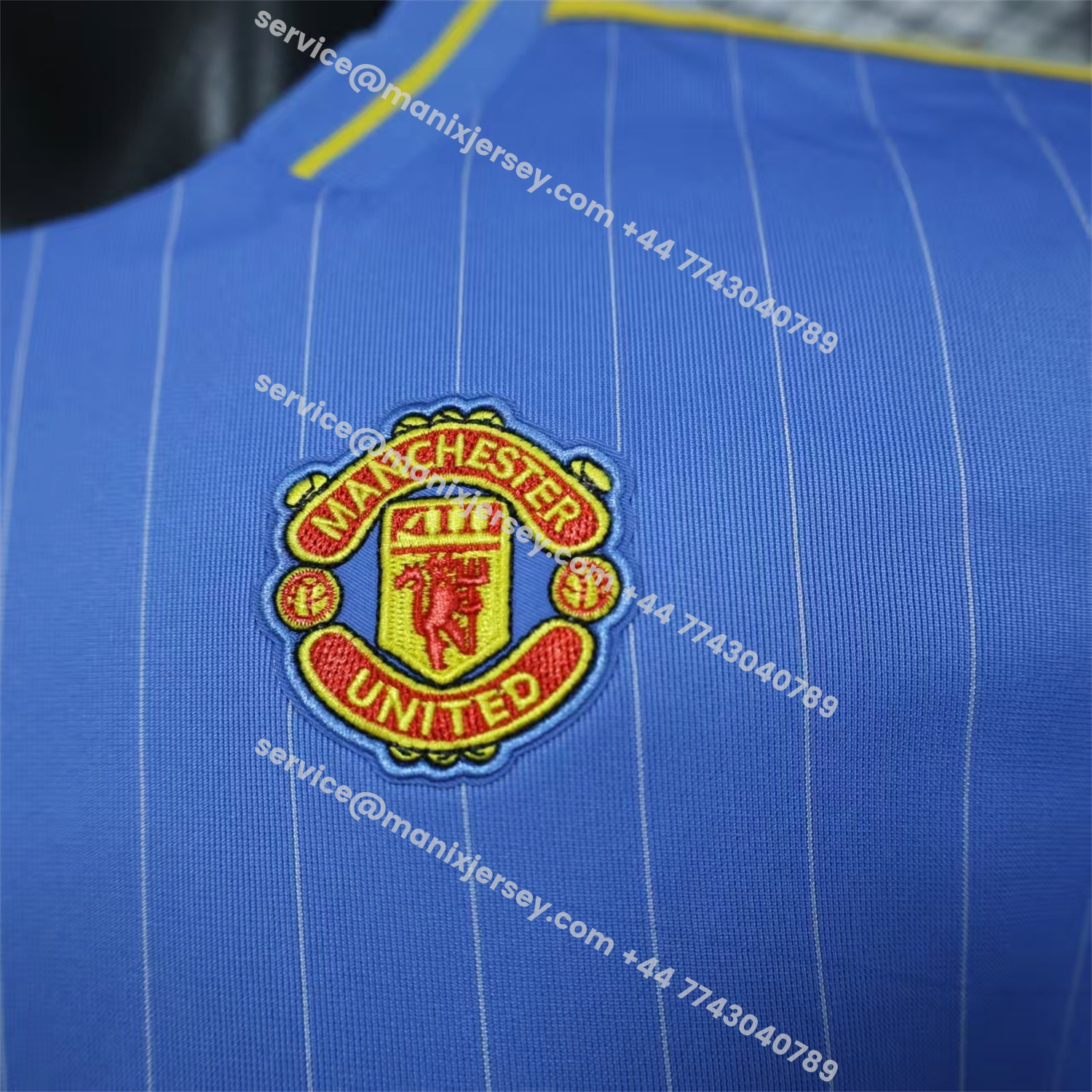 ManixJersey.com | Manchester United 25-26 Icon Travel Special Edition Blue Jersey - Player Version -Customize Name, Number and Patch | Worldwide Shipping