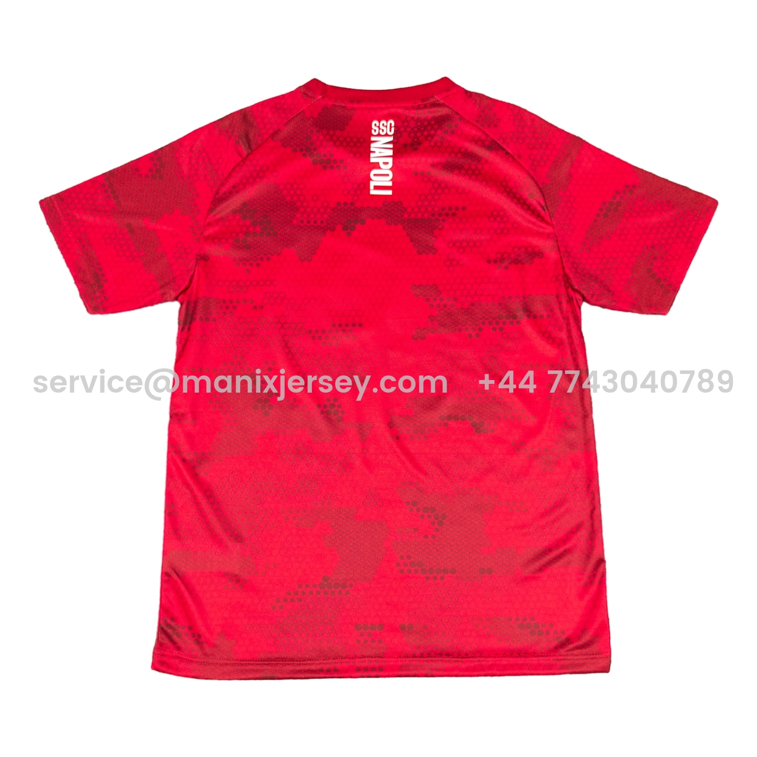 ManixJersey.com | Napoli 24-25 Red Pre-Match Training Jersey - Fans Version -Customize Name, Number and Patch | Worldwide Shipping