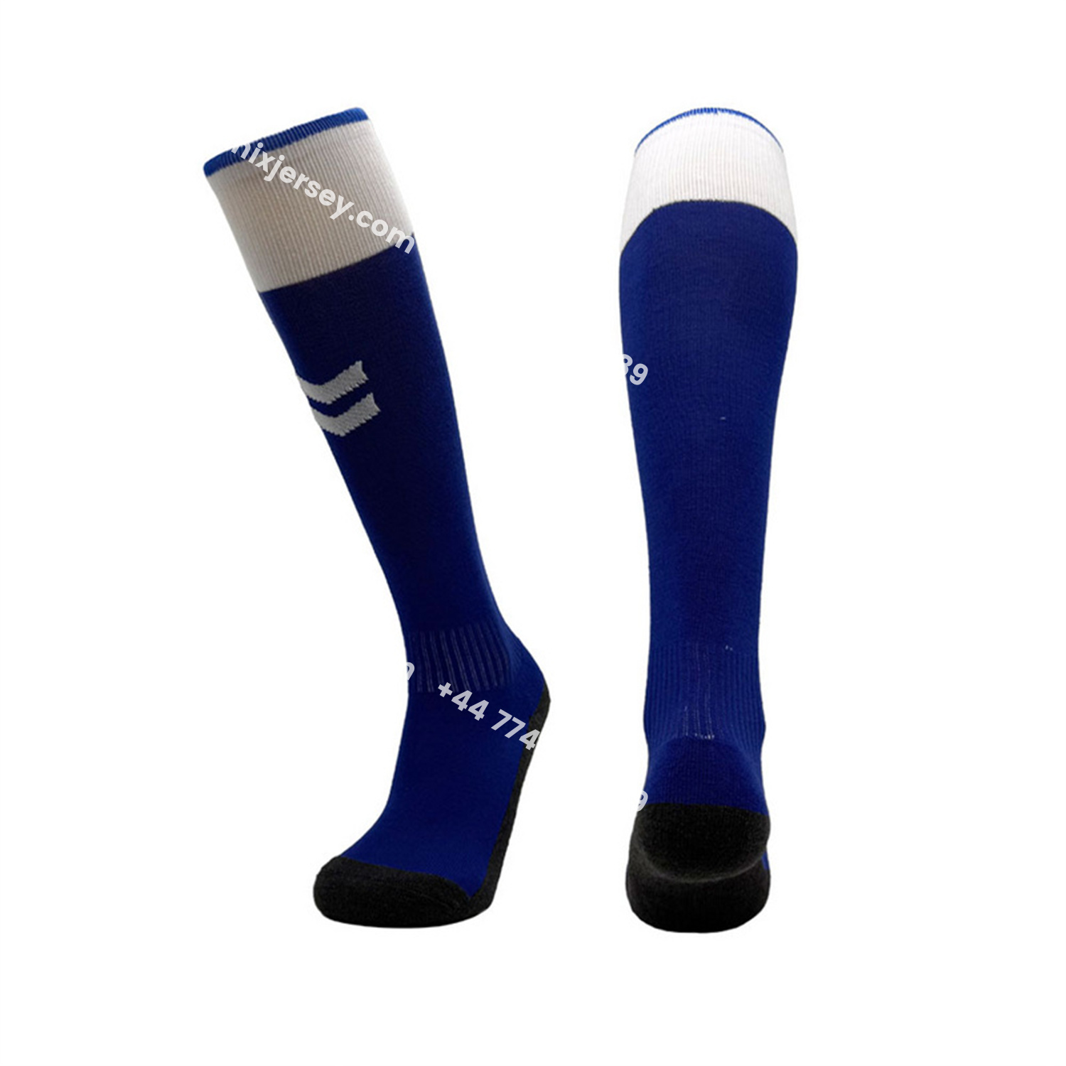 ManixJersey.com | Malaga 25-26 Home Socks - Blue -Customize Name, Number and Patch | Worldwide Shipping
