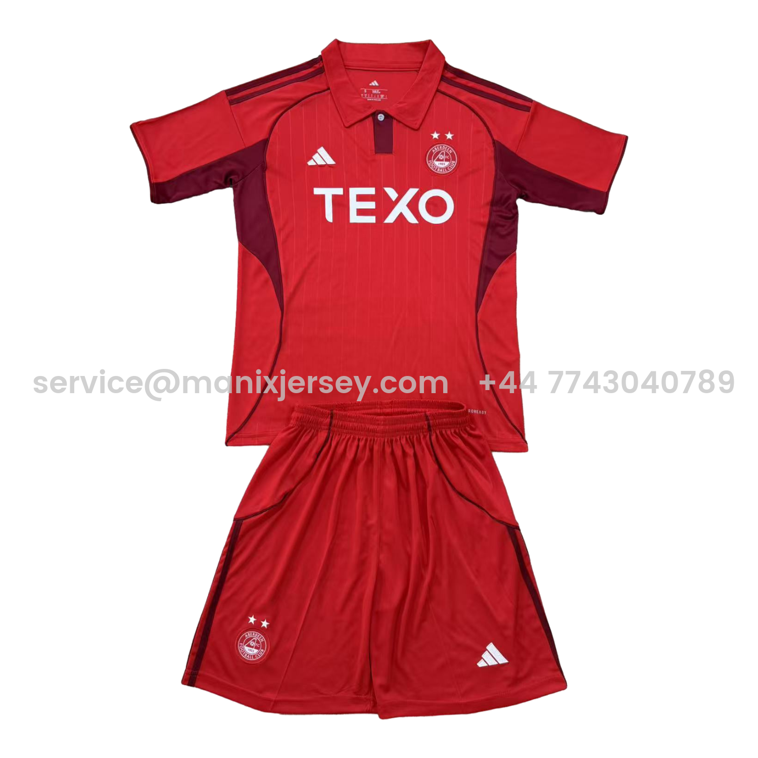 ManixJersey.com | Aberdeen 25-26 Home Men's Adult Jersey Set - Fans Version -Customize Name, Number and Patch | Worldwide Shipping