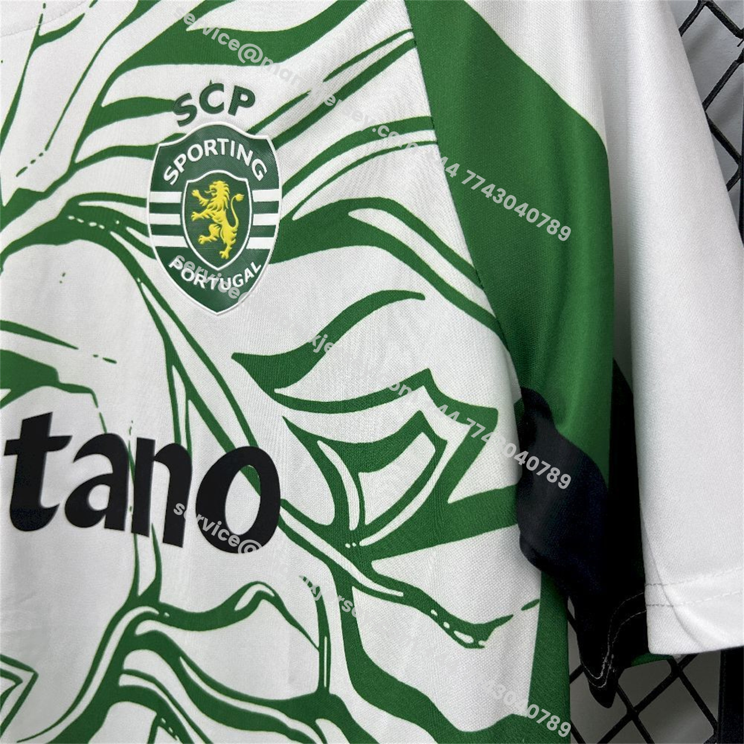ManixJersey.com | Sporting CP 25-26 Green Lion Special White Jersey - Fans Version -Customize Name, Number and Patch | Worldwide Shipping