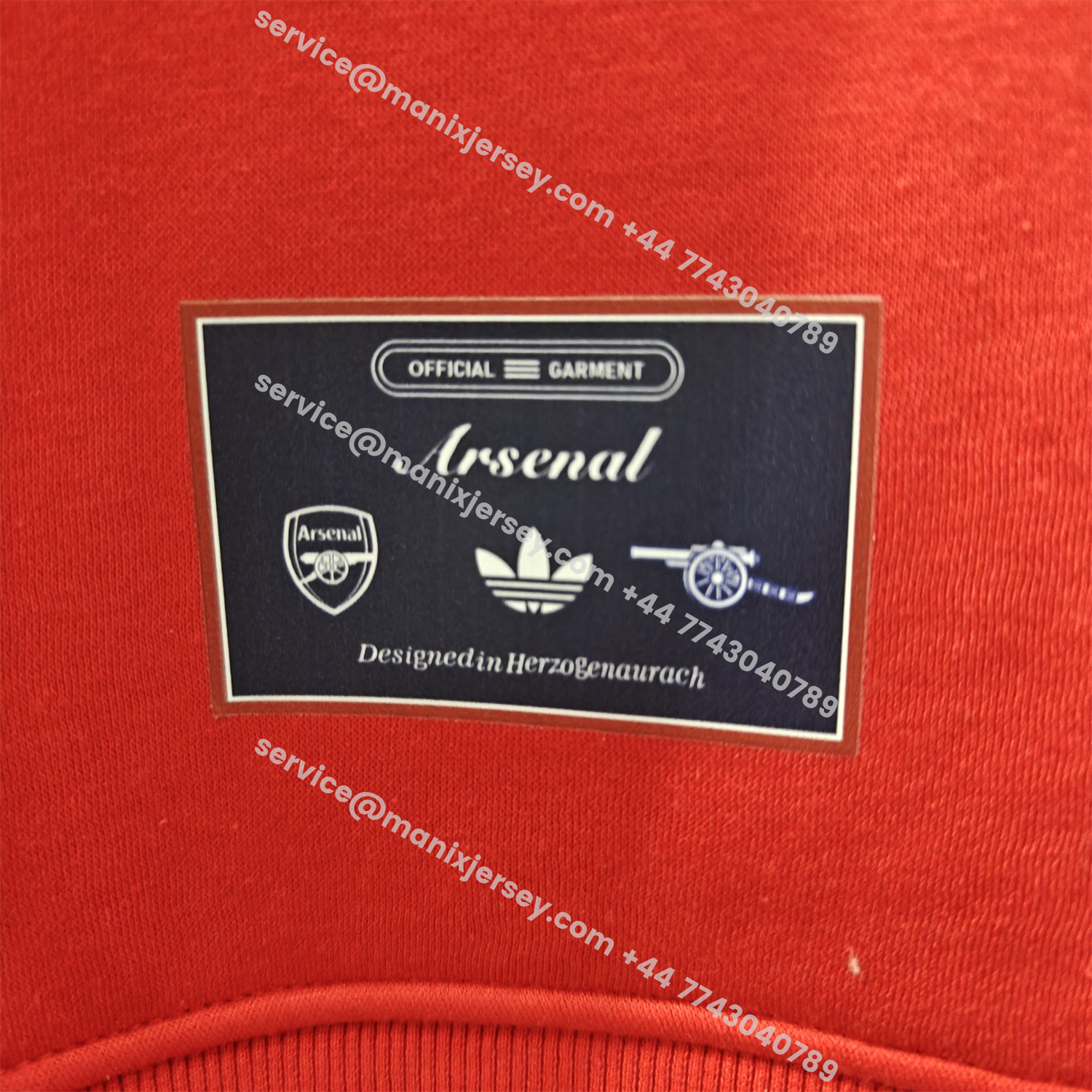 ManixJersey.com | Arsenal 25-26 Originals Terrace Icon Unisex Pullover Hoodie -Customize Name, Number and Patch | Worldwide Shipping