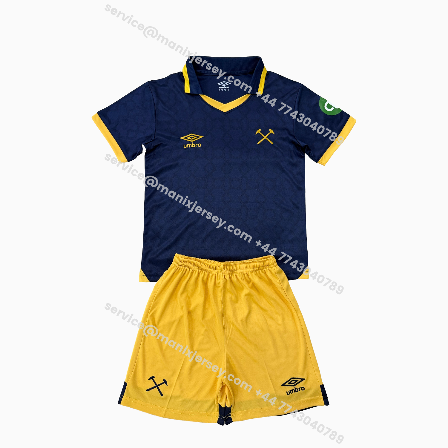 ManixJersey.com | West Ham United 25-26 Third Kids Kit -Customize Name, Number and Patch | Worldwide Shipping