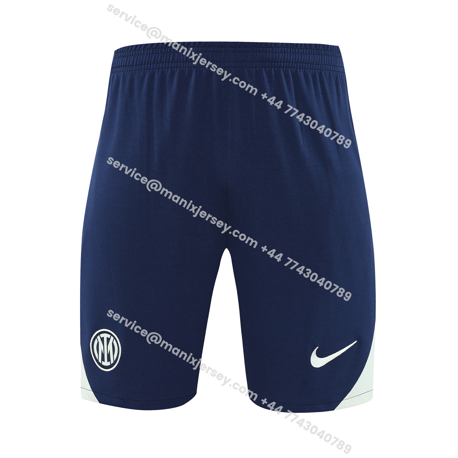 ManixJersey.com | Inter Milan 25-26 Vest Training Set - White Vest & Blue Shorts -Customize Name, Number and Patch | Worldwide Shipping