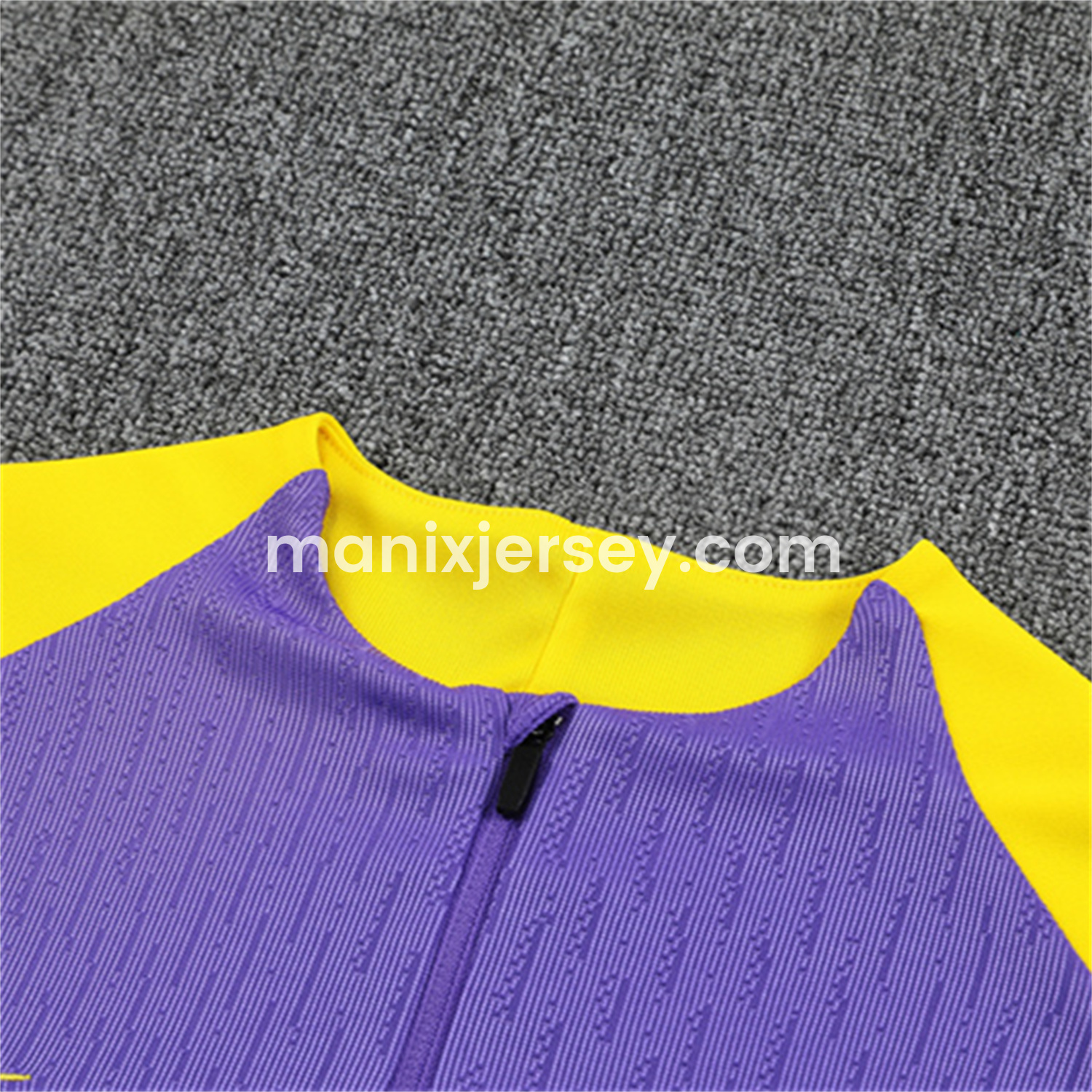 ManixJersey.com | Atletico Madrid 25-26 Kid Long Sleeves Training Set - Purple Top & Purple Pants -Customize Name, Number and Patch | Worldwide Shipping