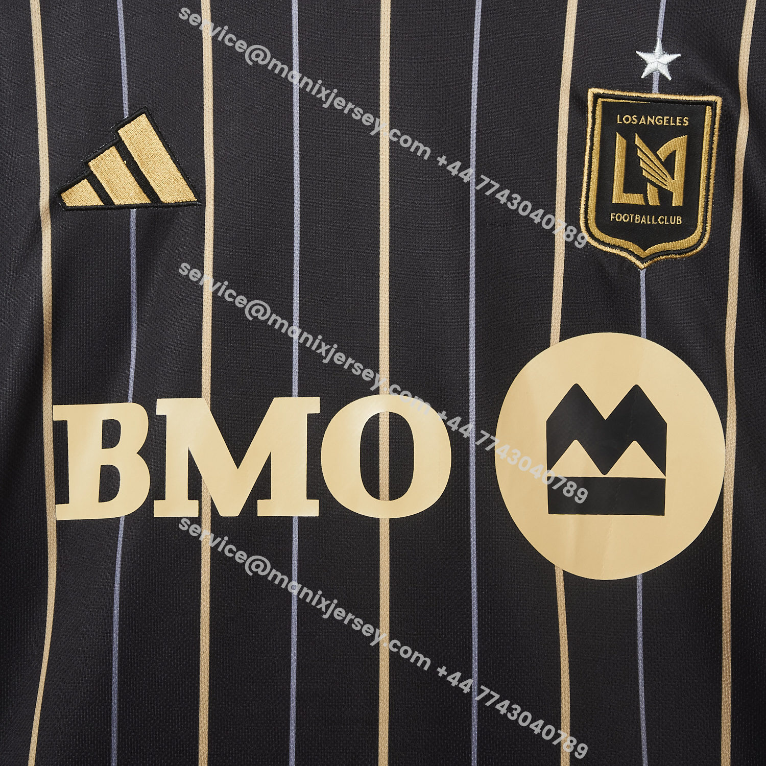 ManixJersey.com | Los Angeles FC 25-26 Home Black Jersey - Fans Version -Customize Name, Number and Patch | Worldwide Shipping