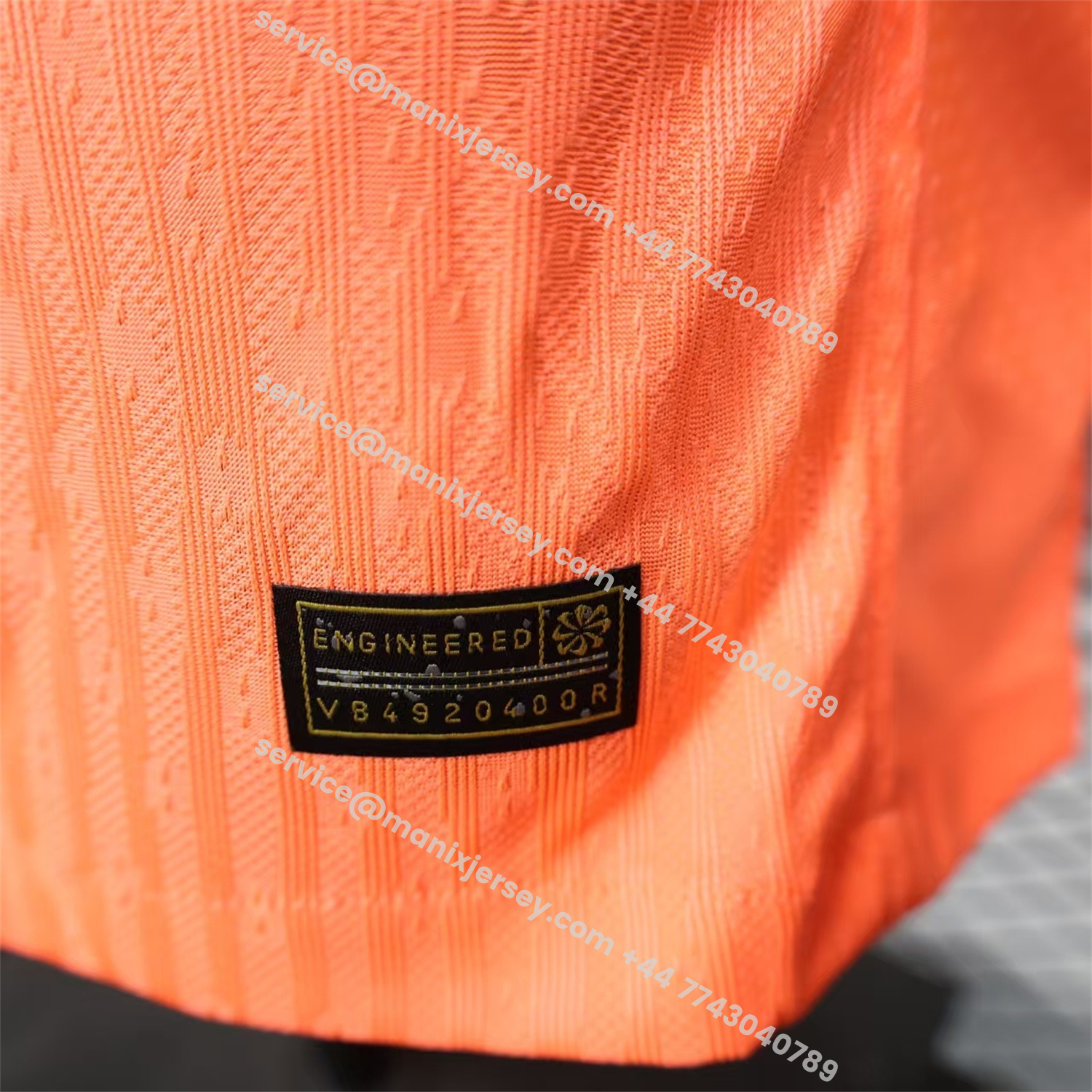 ManixJersey.com | Barcelona 25-26 Third Orange Long Sleeves Jersey - Player Version -Customize Name, Number and Patch | Worldwide Shipping