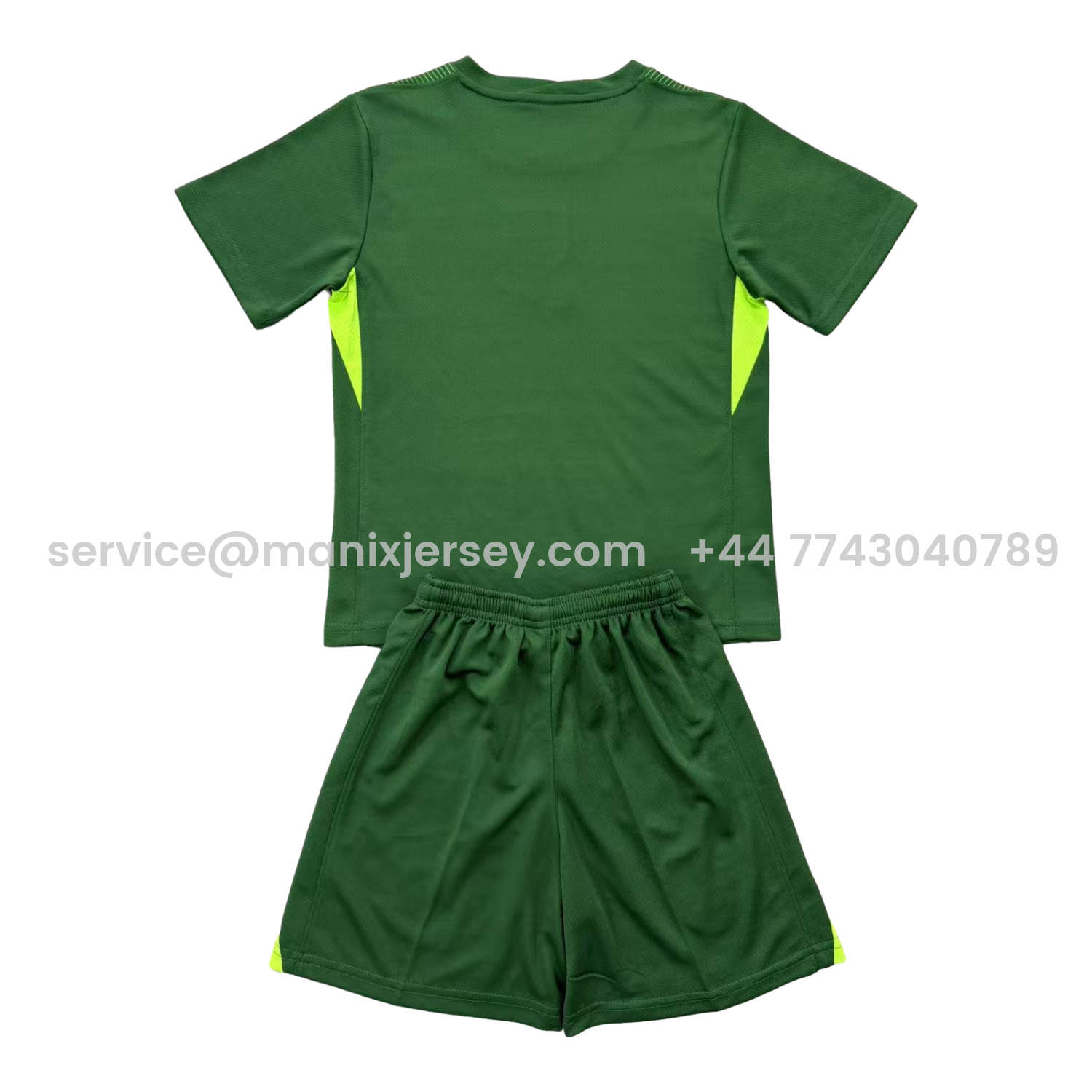 ManixJersey.com | England 25-26 Green Goalkeeper Kids Kit -Customize Name, Number and Patch | Worldwide Shipping