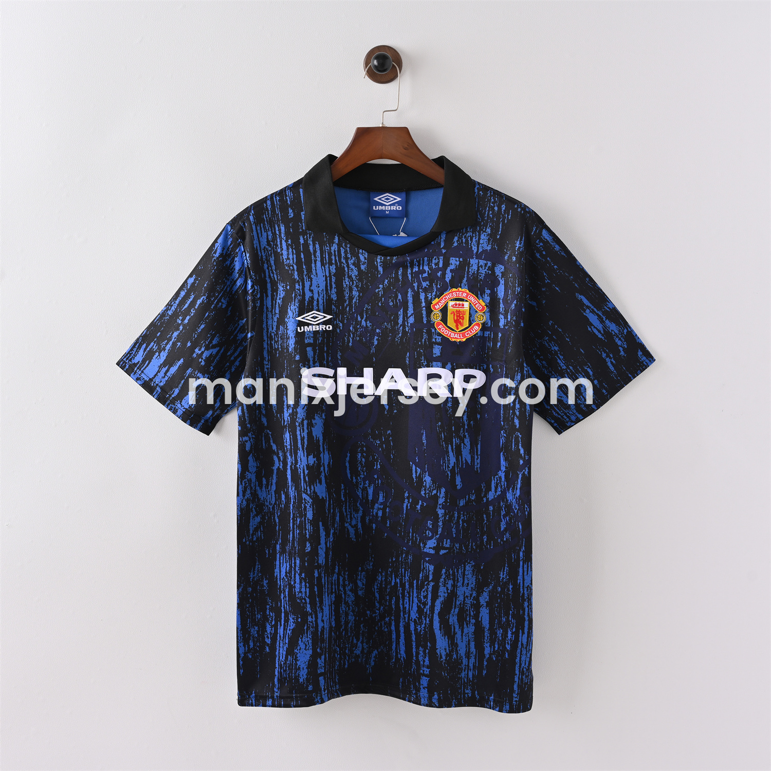 ManixJersey.com | Retro Manchester United 1992-93 Away Jersey -Customize Name, Number and Patch | Worldwide Shipping