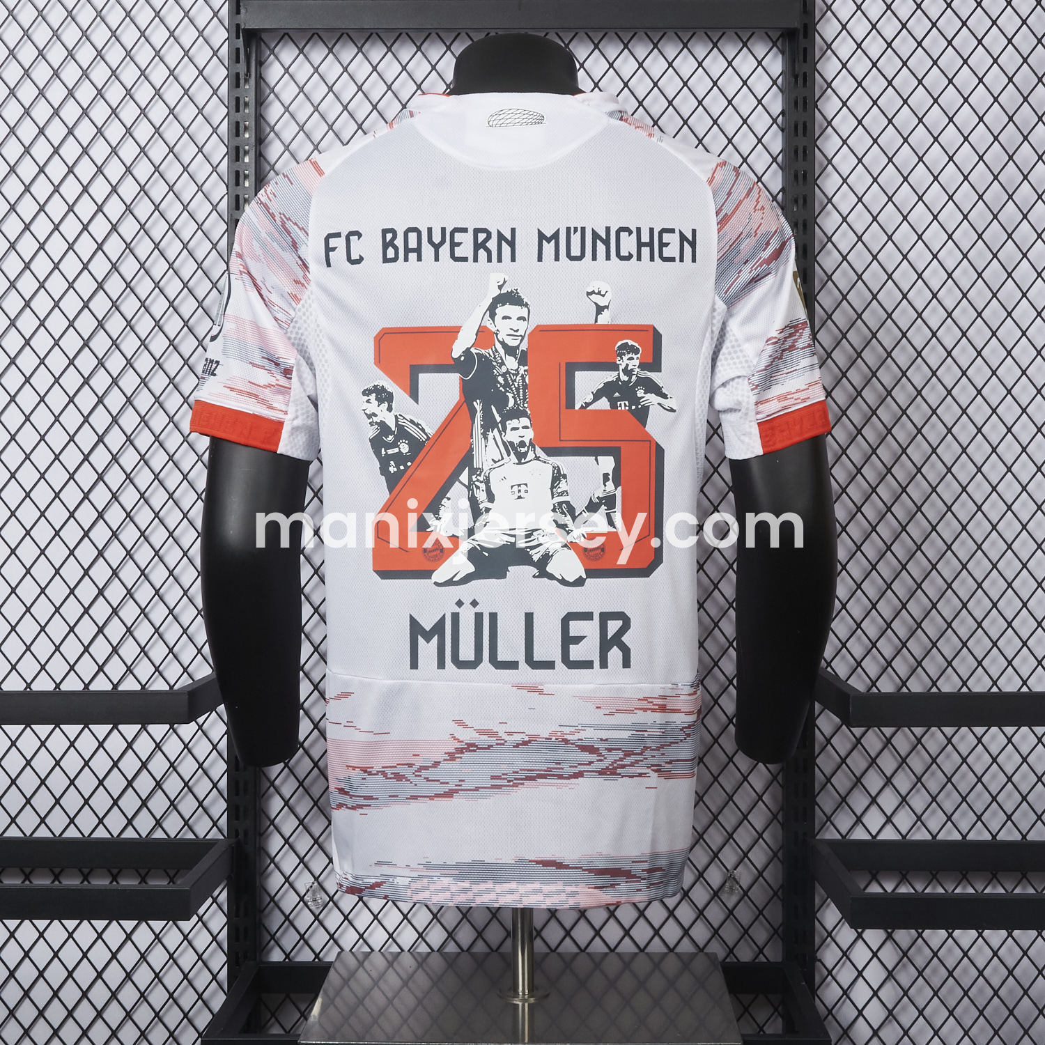 ManixJersey.com | 【MÜLLER 25 Pattern】Bayern Munich 25-26 Away Jersey - Player Version -Customize Name, Number and Patch | Worldwide Shipping