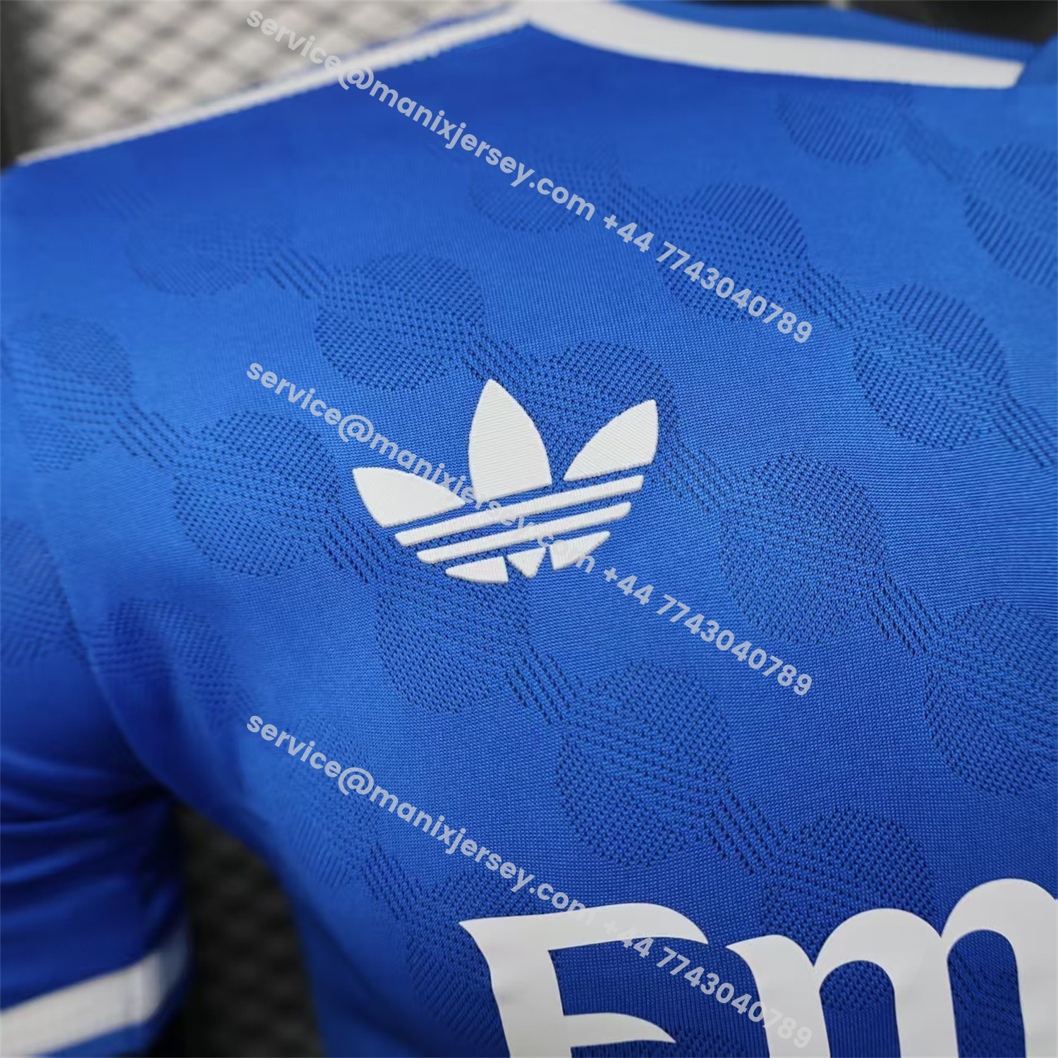 ManixJersey.com | Real Madrid 25-26 Third Blue Jersey - Player Version -Customize Name, Number and Patch | Worldwide Shipping