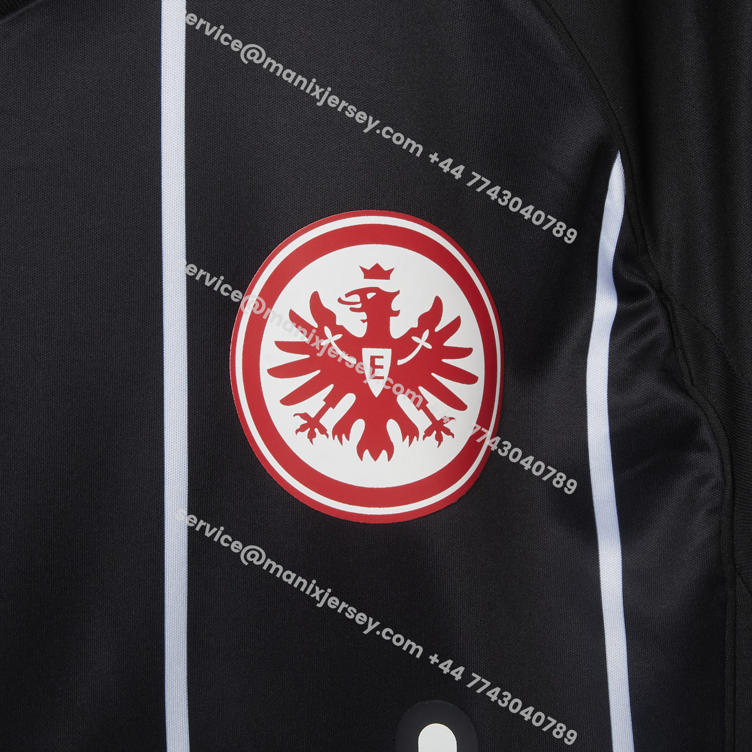 ManixJersey.com | Frankfurt 25-26 European Home Black Jersey - Fans Version -Customize Name, Number and Patch | Worldwide Shipping