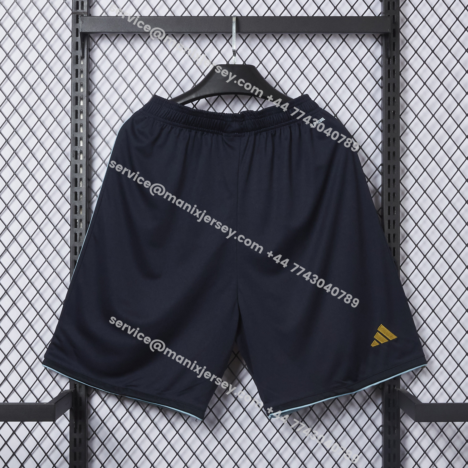 ManixJersey.com | Argentina 2026 Home Black Shorts - Fans Version -Customize Name, Number and Patch | Worldwide Shipping