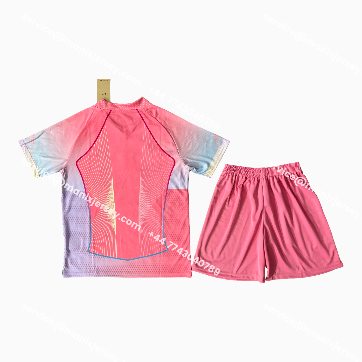 ManixJersey.com | Barcelona 25-26 T90 Pink Special Men's Adult Jersey Set - Fans Version -Customize Name, Number and Patch | Worldwide Shipping
