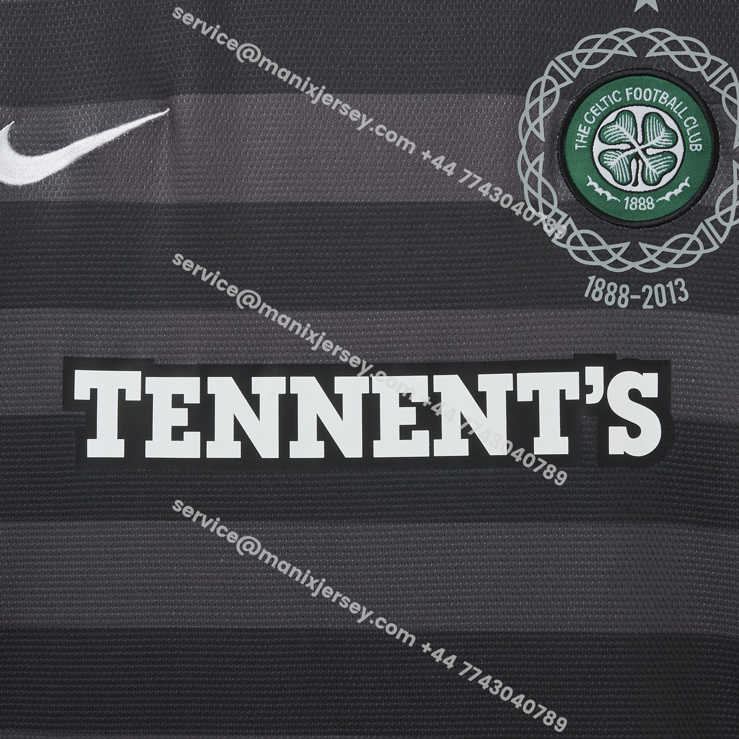 ManixJersey.com | Retro Celtic 12-13 Away Stadium 125th Anniversary Jersey -Customize Name, Number and Patch | Worldwide Shipping