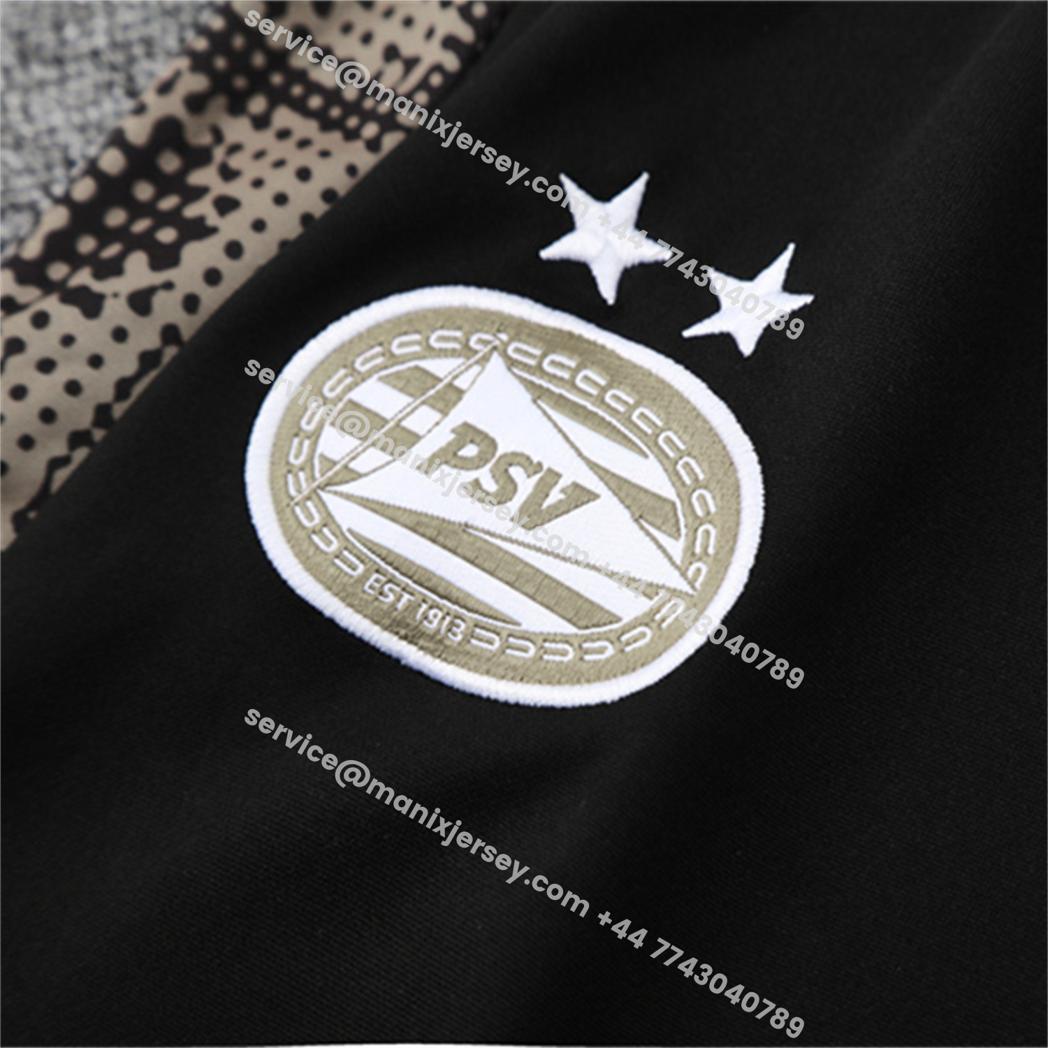 ManixJersey.com | PSV Eindhoven 25-26 Kids Long Sleeve Training Set - Khaki Top & Black Pants -Customize Name, Number and Patch | Worldwide Shipping